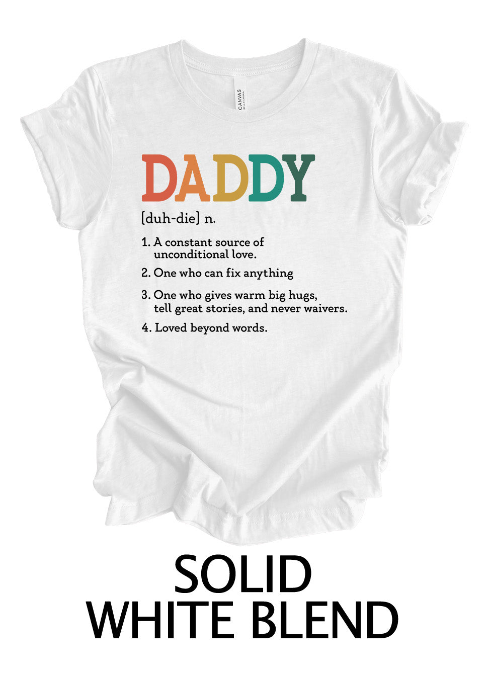DADDY Definition Rainbow Design | Father's Day Ready To Press Designs