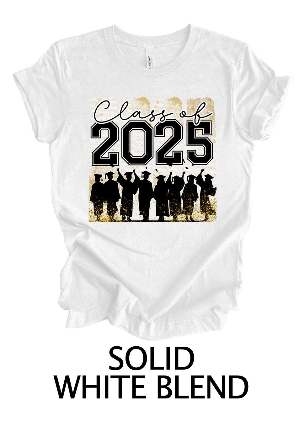 Bold Class of 2025 Gold | Graduation Ready To Press Designs