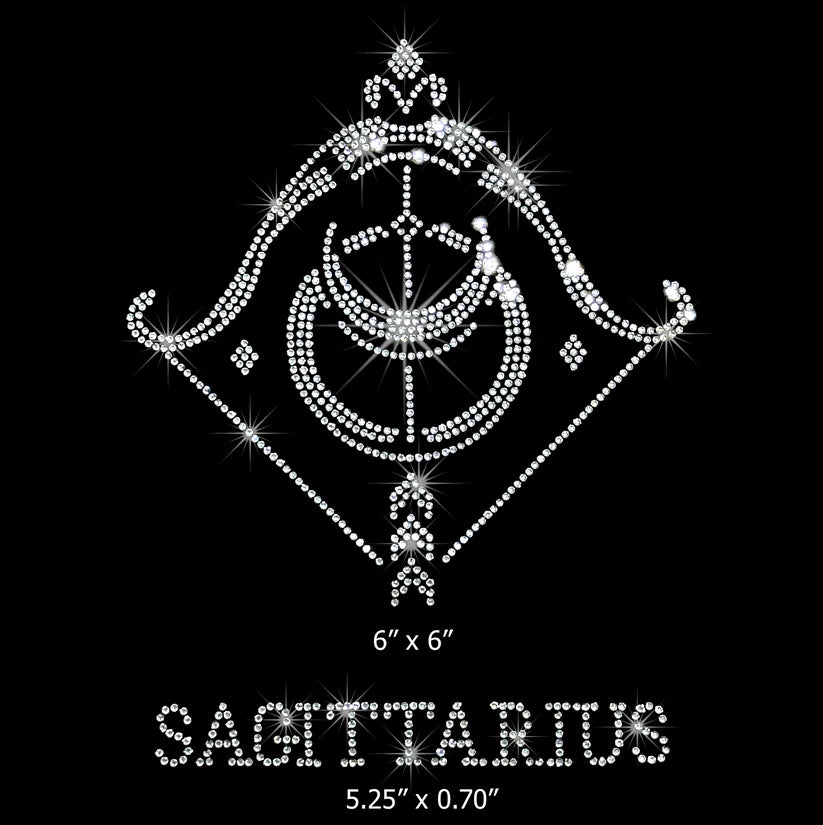 Sagittarius Rhinestone Hot Fix Transfer | Style 25057