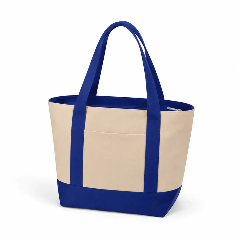 Mini Canvas Tote Bag with Zipper - TG237ZIP | Compact Tote for Custom Printing