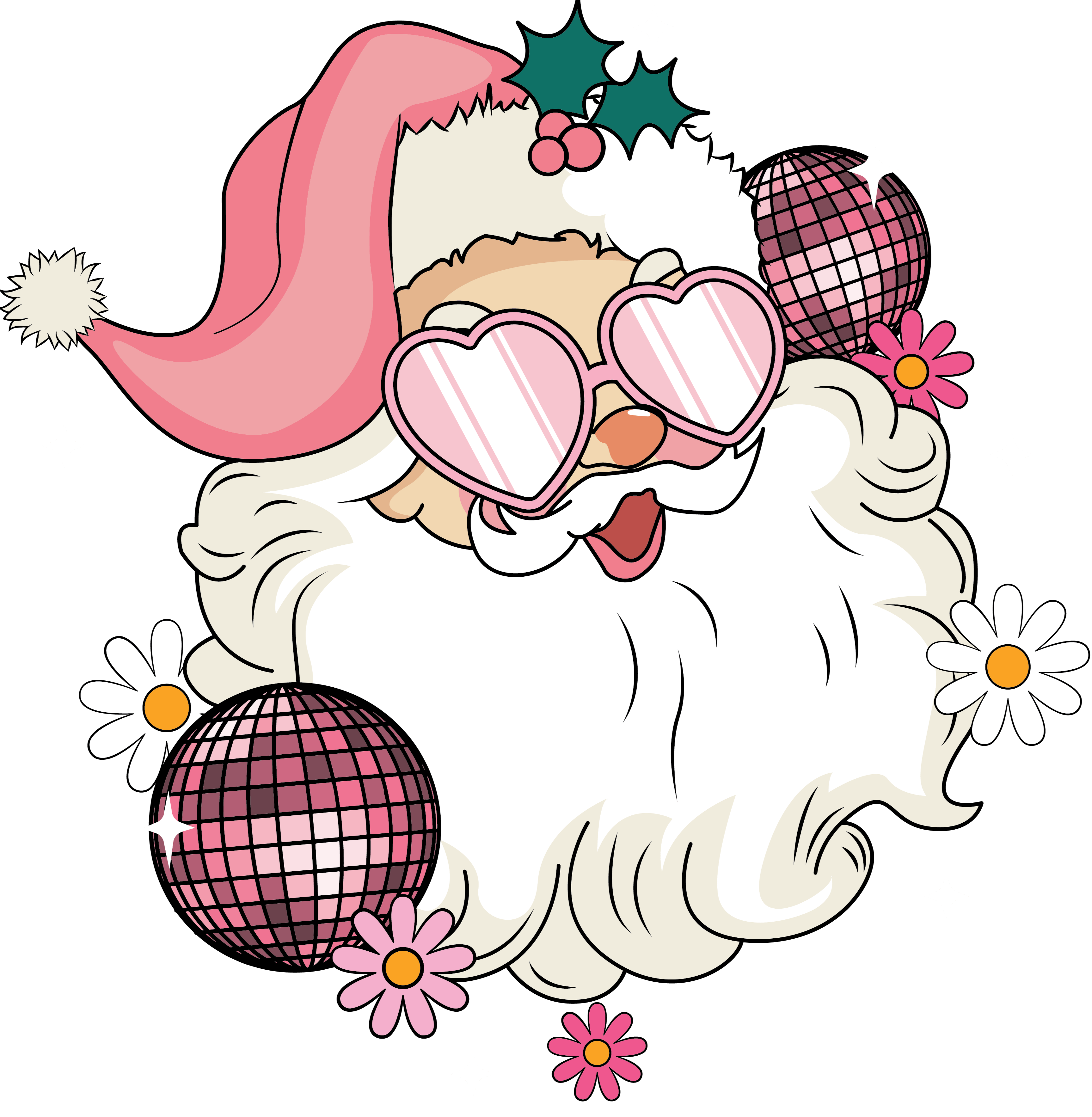 Christmas Sweet Santa Design - DTF Ready To Press