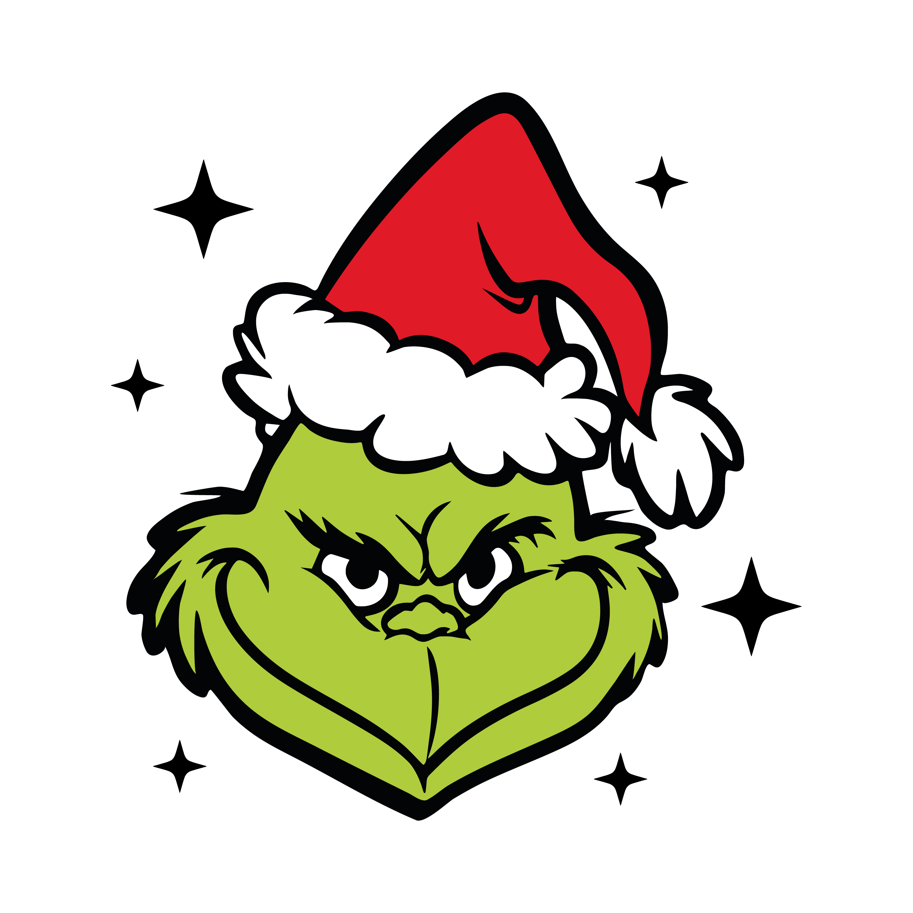 Grinch Christmas Design DTF-Ready to Press (V1) | DTF Jersey