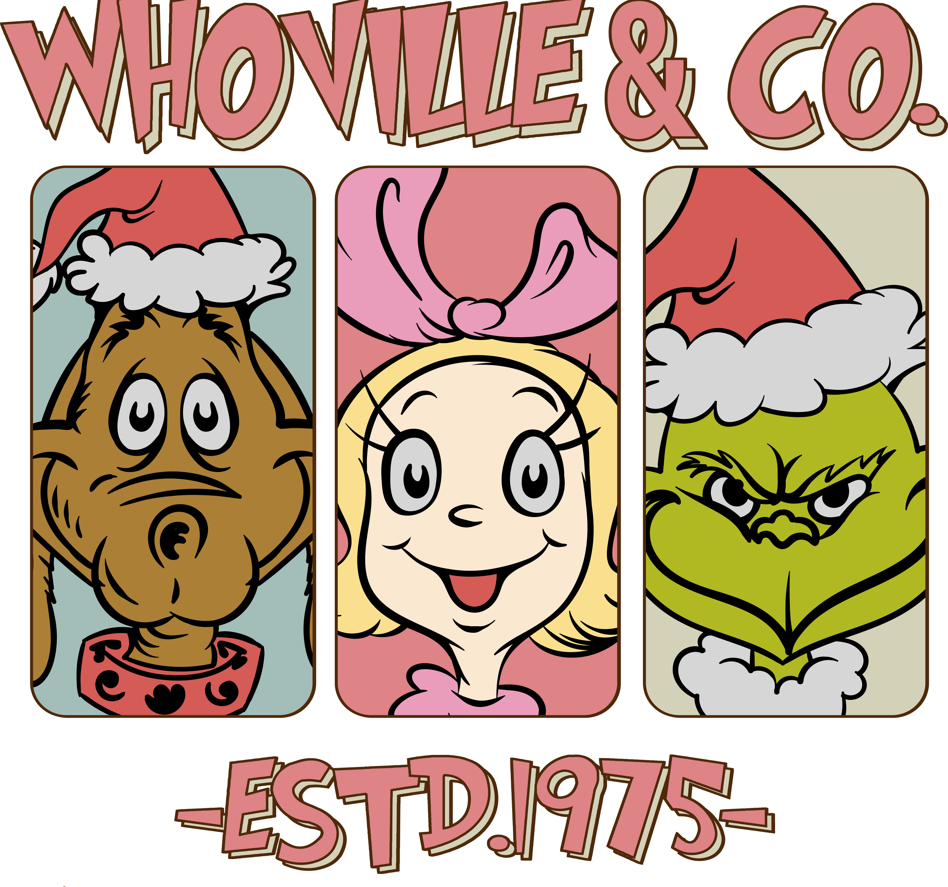 Whoville Co Christmas DTF Design Ready Press V1 | DTF Jersey