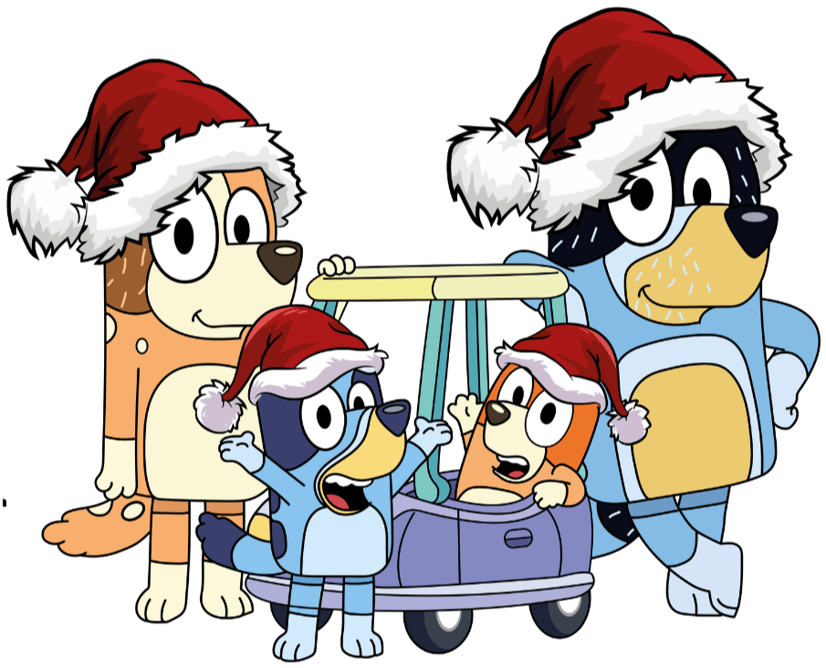 Bluey Christmas Design DTF-Ready to Press (V4) | DTF Jersey