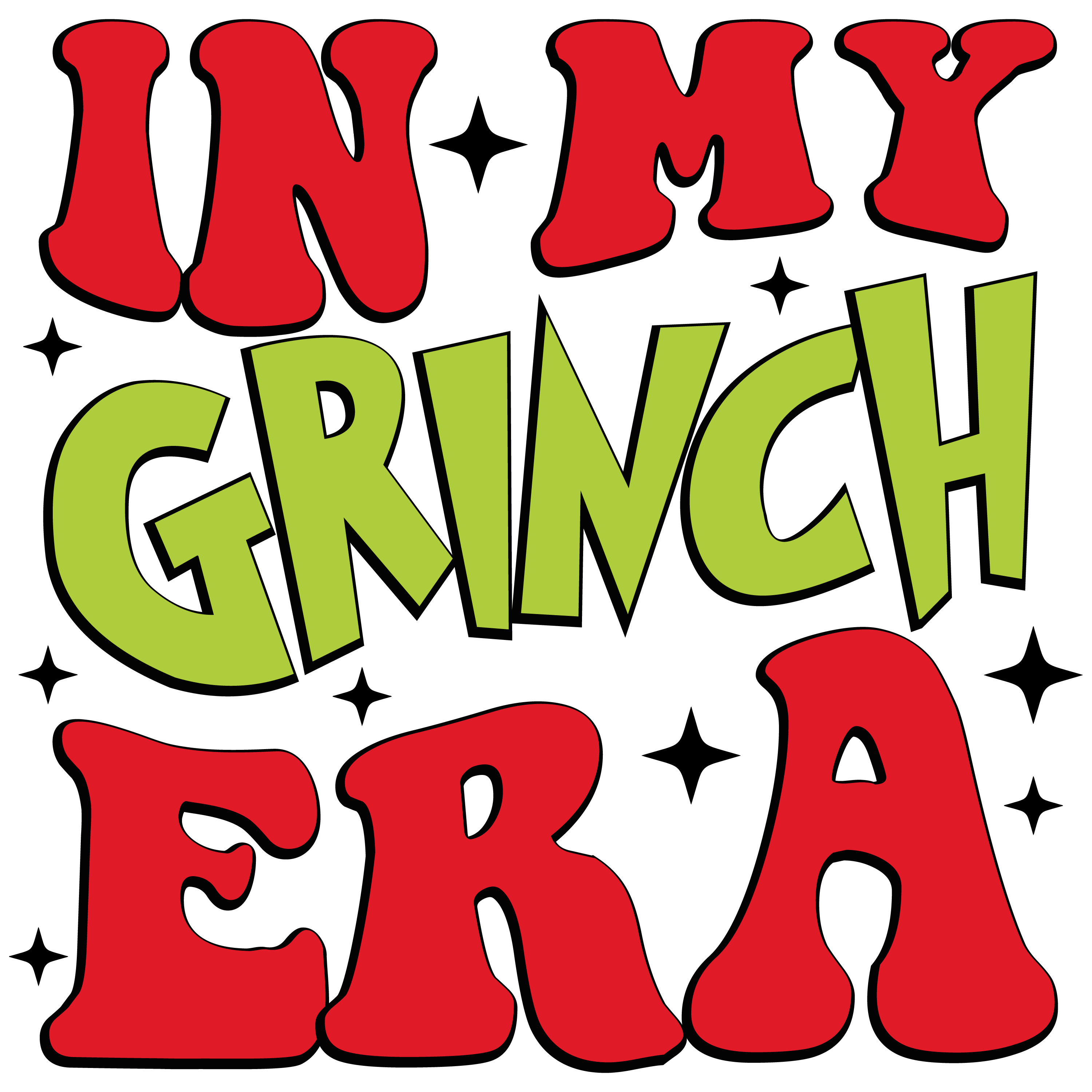 Grinch Era Christmas Design - DTF Ready To Press