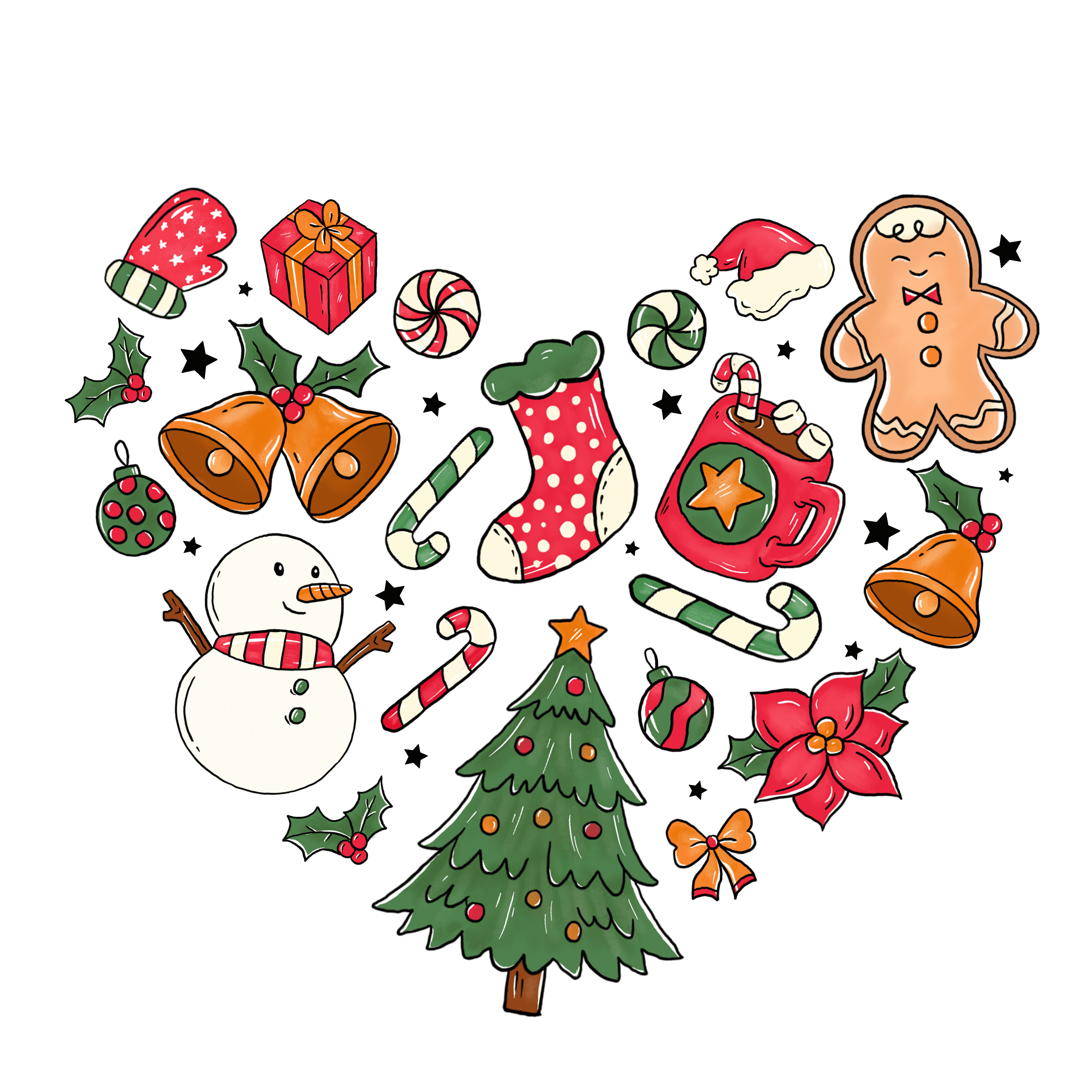 Christmas Patterns Design - DTF Ready To Press