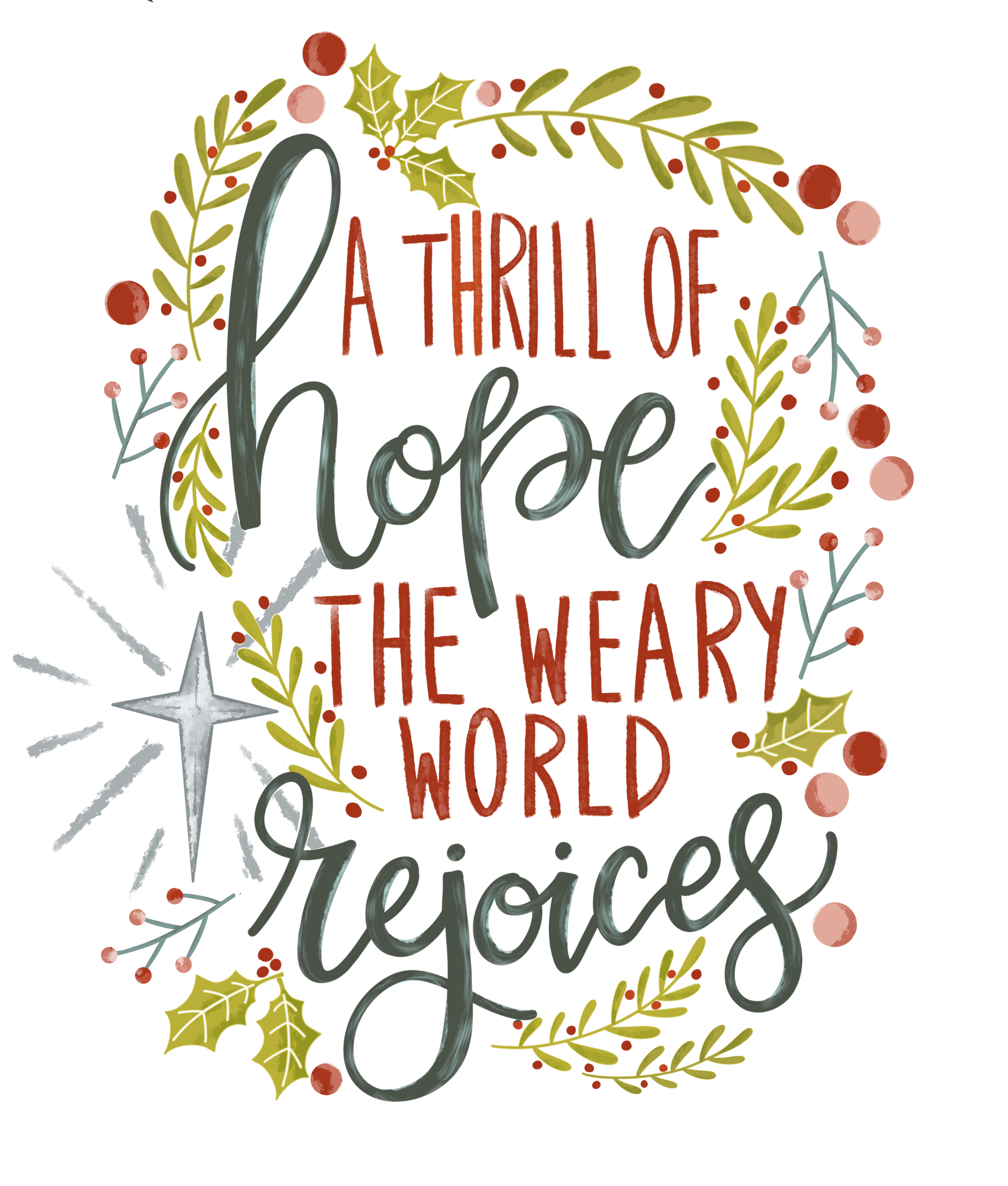 Christmas Hope Design - DTF Ready To Press