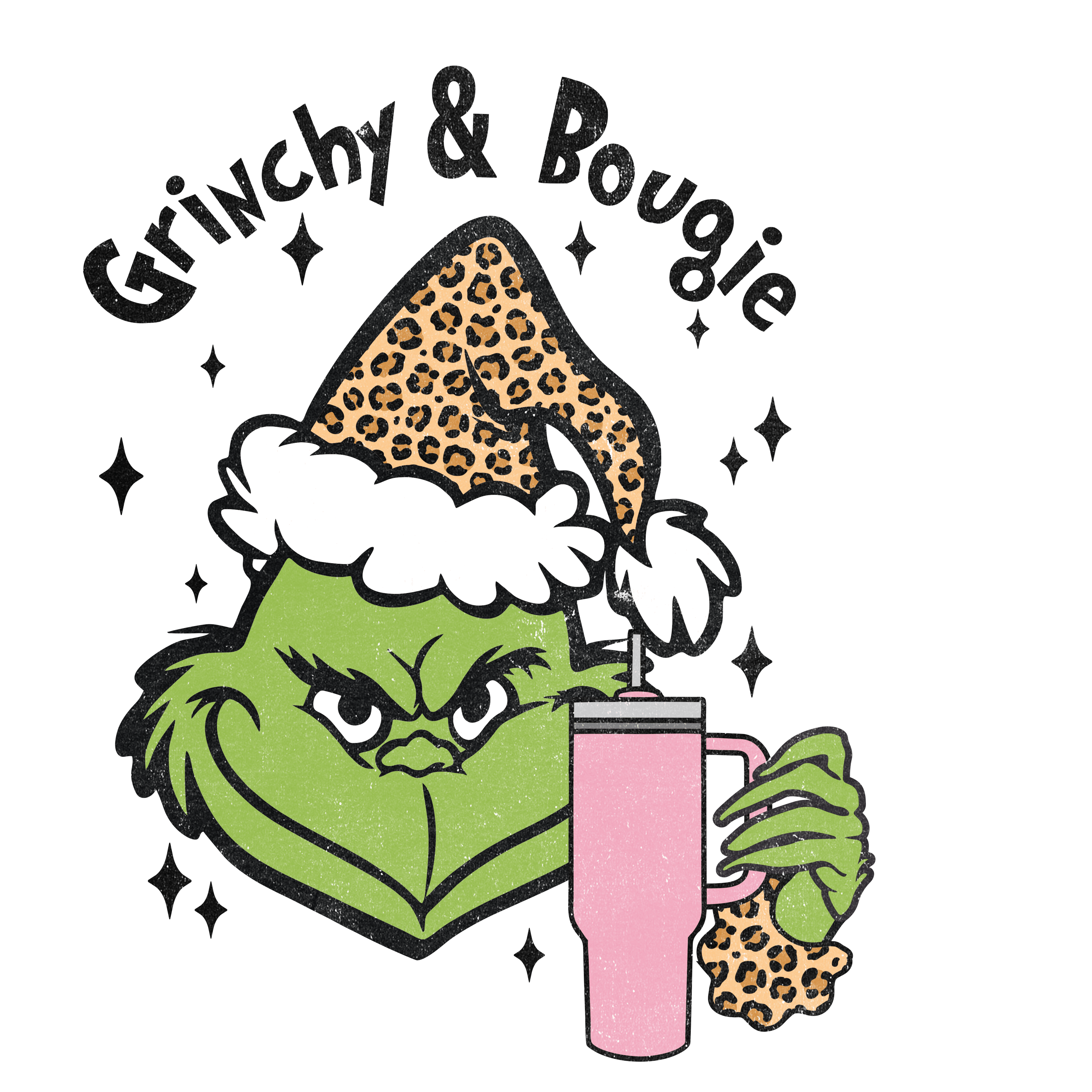 Grinchy Bougie Christmas Ready to Press (V1) | DTF Jersey