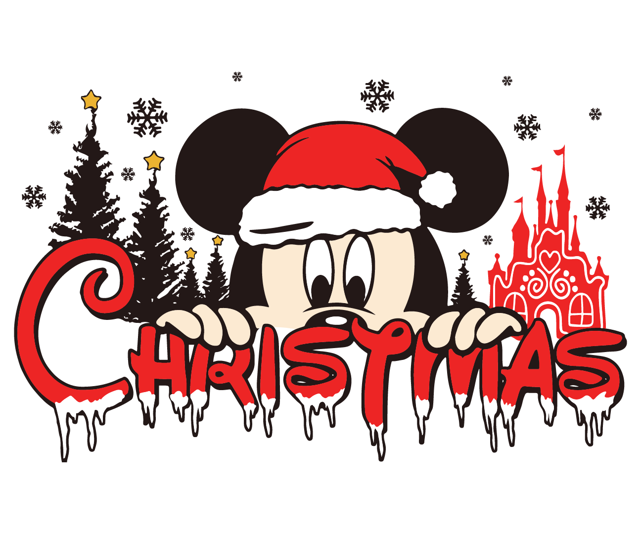 Festive Mouse Christmas Design Ready Press V3 | DTF Jersey