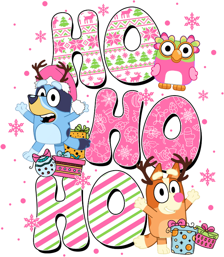 Ho Ho Ho Christmas Design DTF-Ready Press (V2) | DTF Jersey