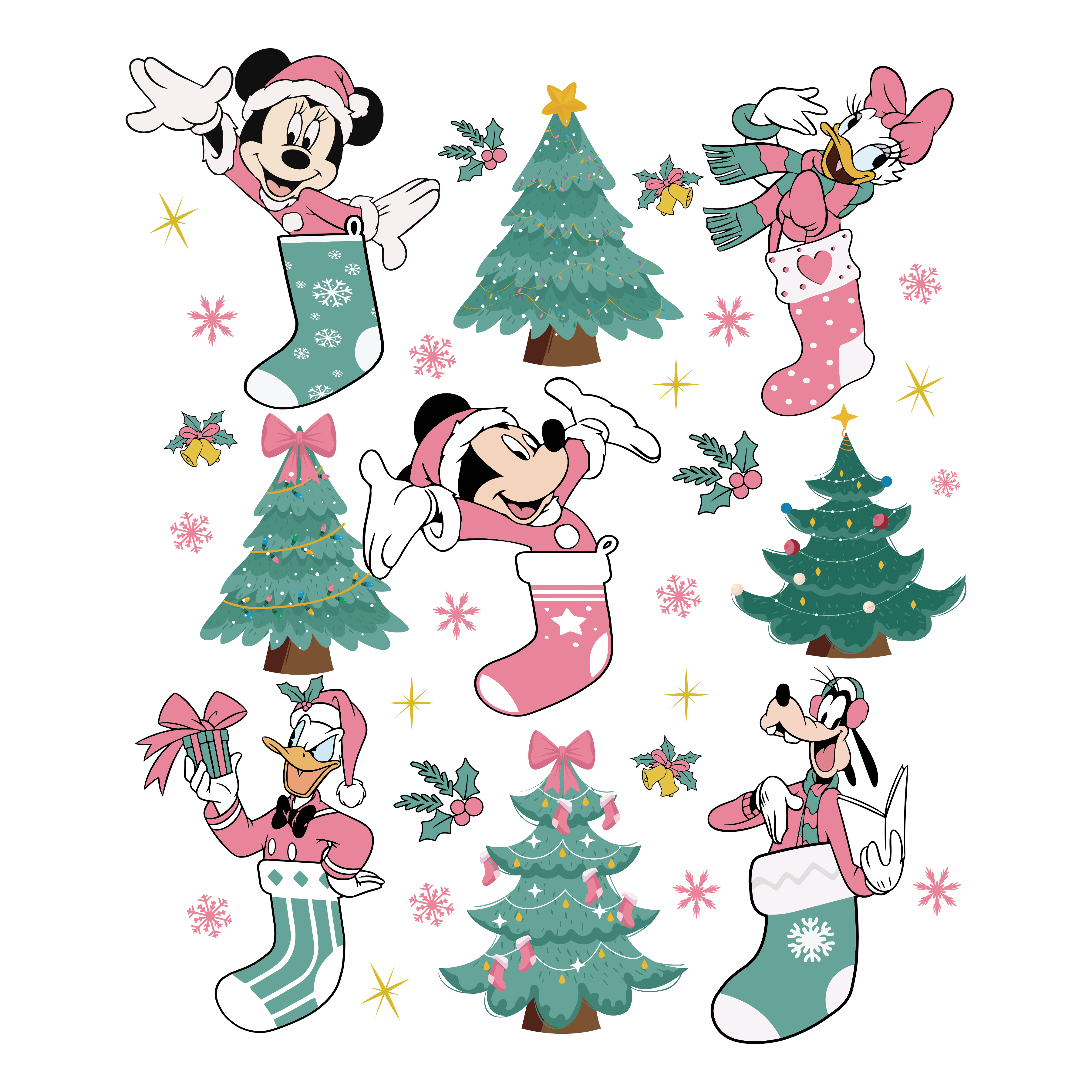 Festive Mouse Christmas Design Ready Press V1 | DTF Jersey