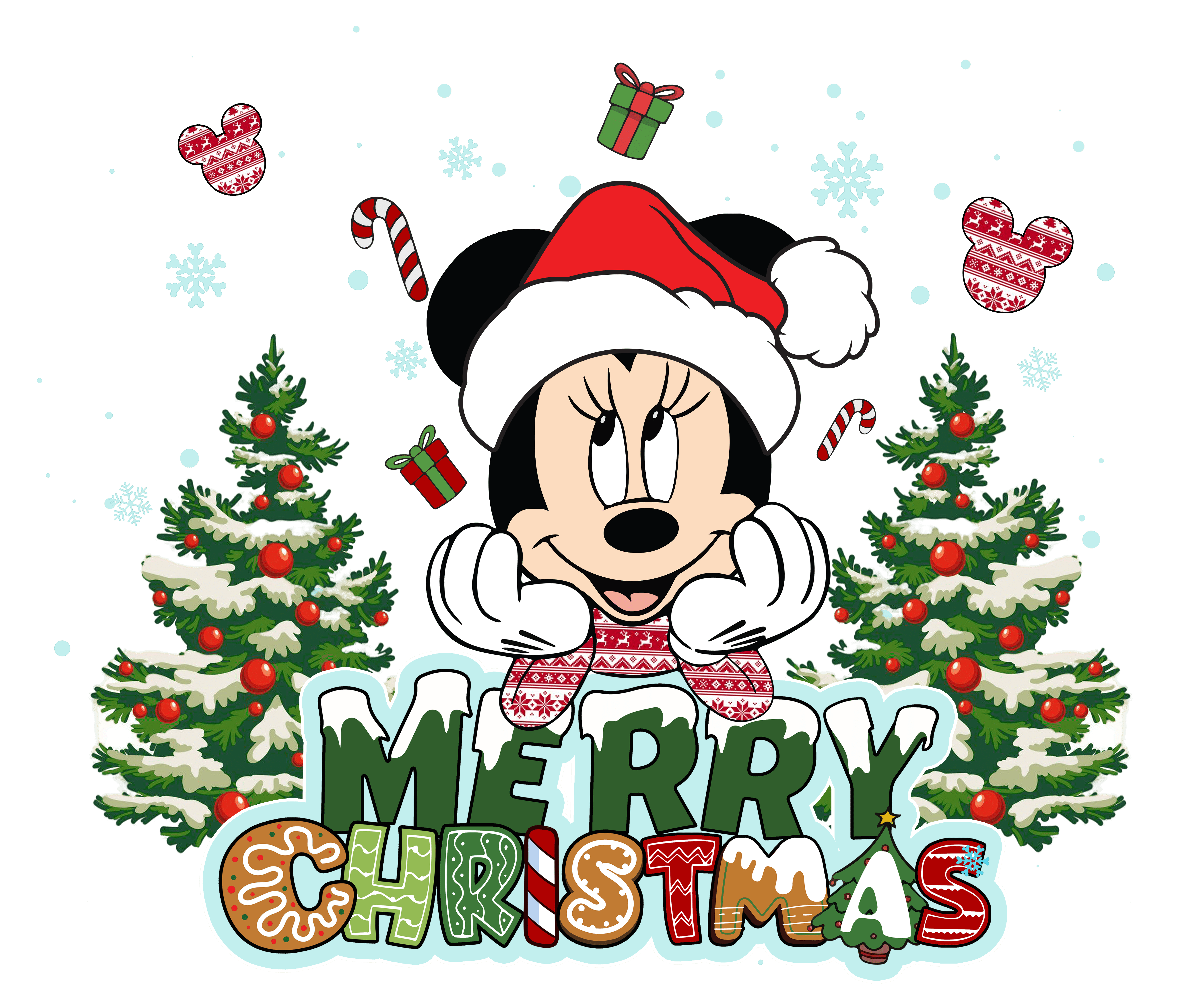 Mickey Mouse Christmas Tree DTF Ready Press V2 | DTF Jersey