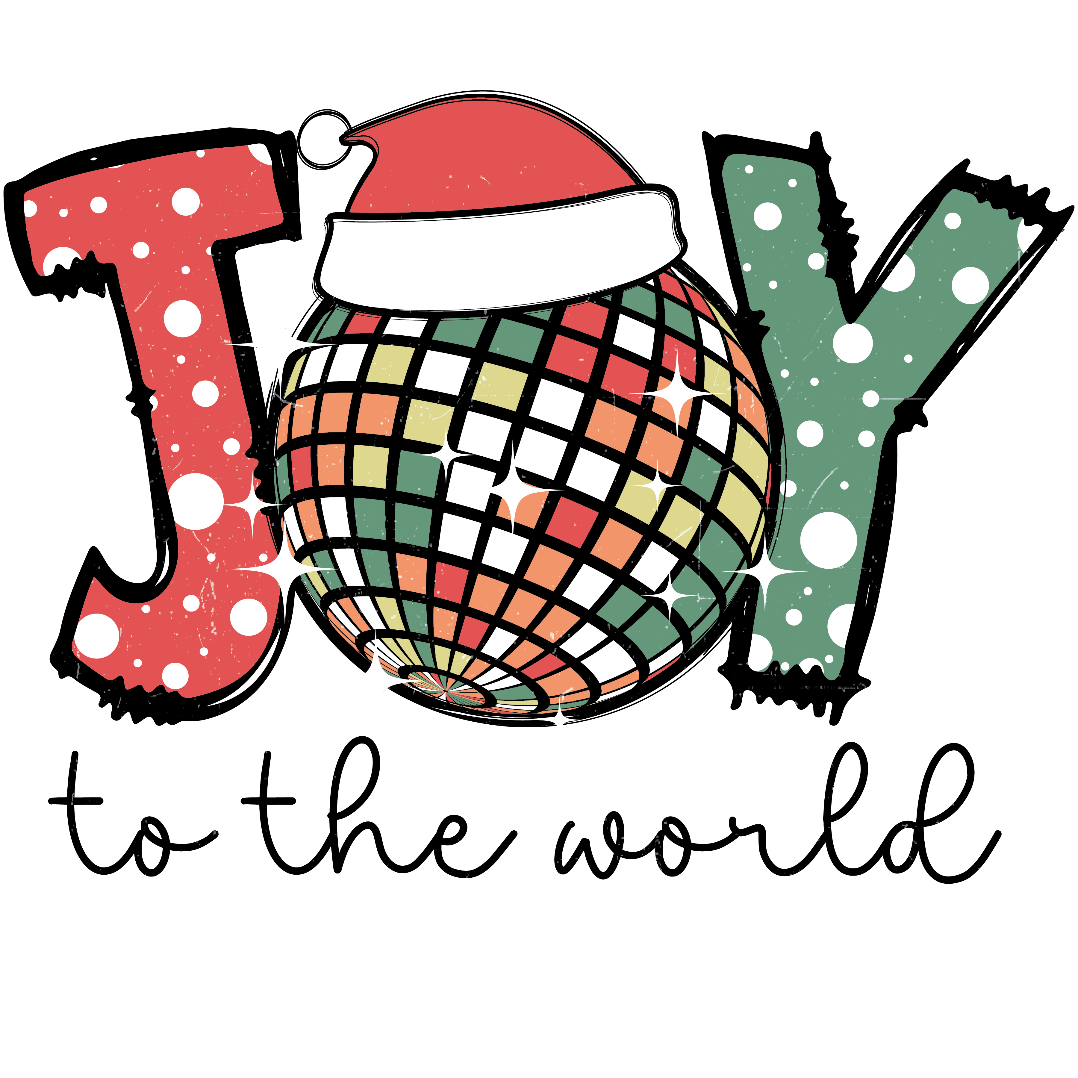 Joy to the World Christmas Design DTF (V1) | DTF Jersey