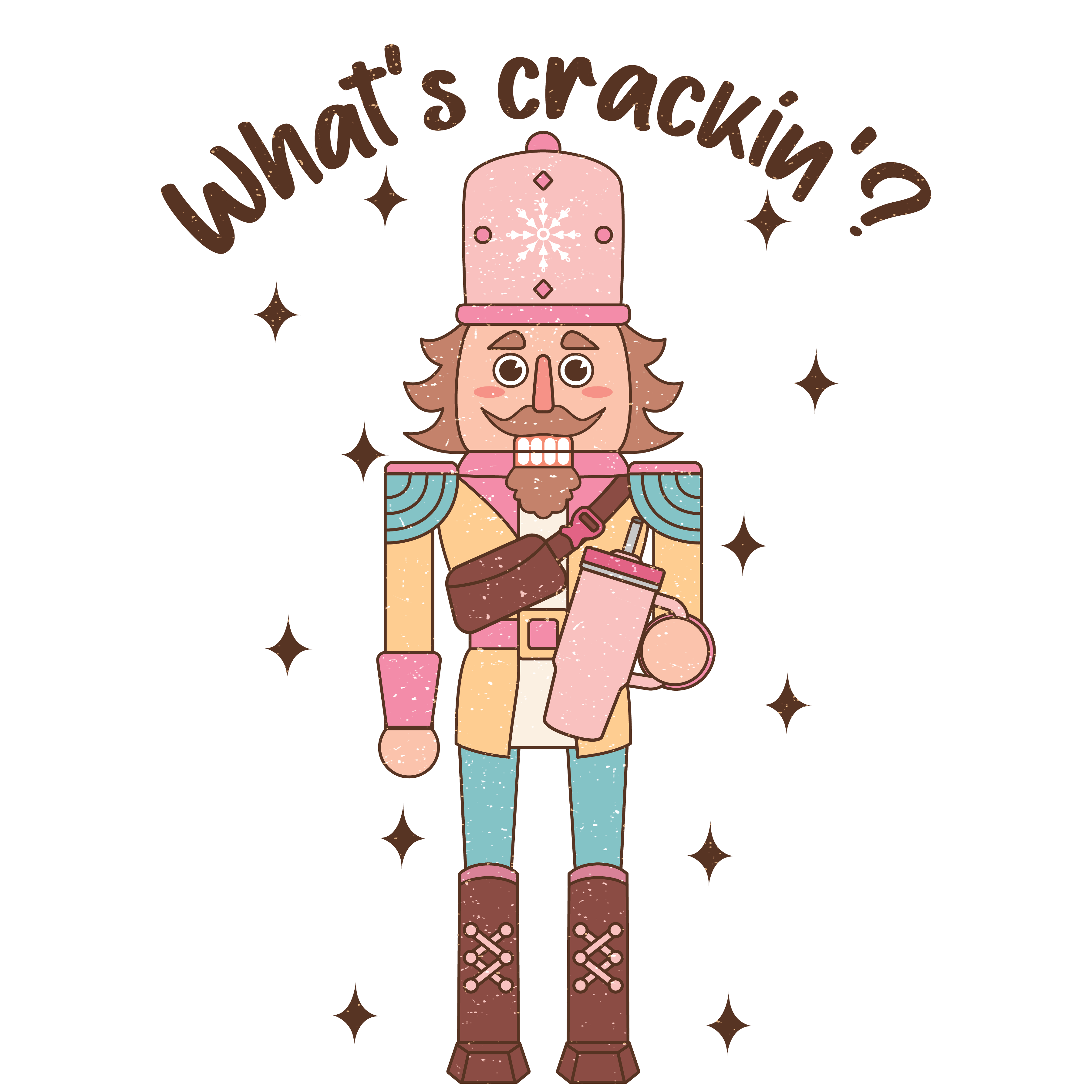 What's Crackin Christmas DTF Ready to Press | DTF Jersey