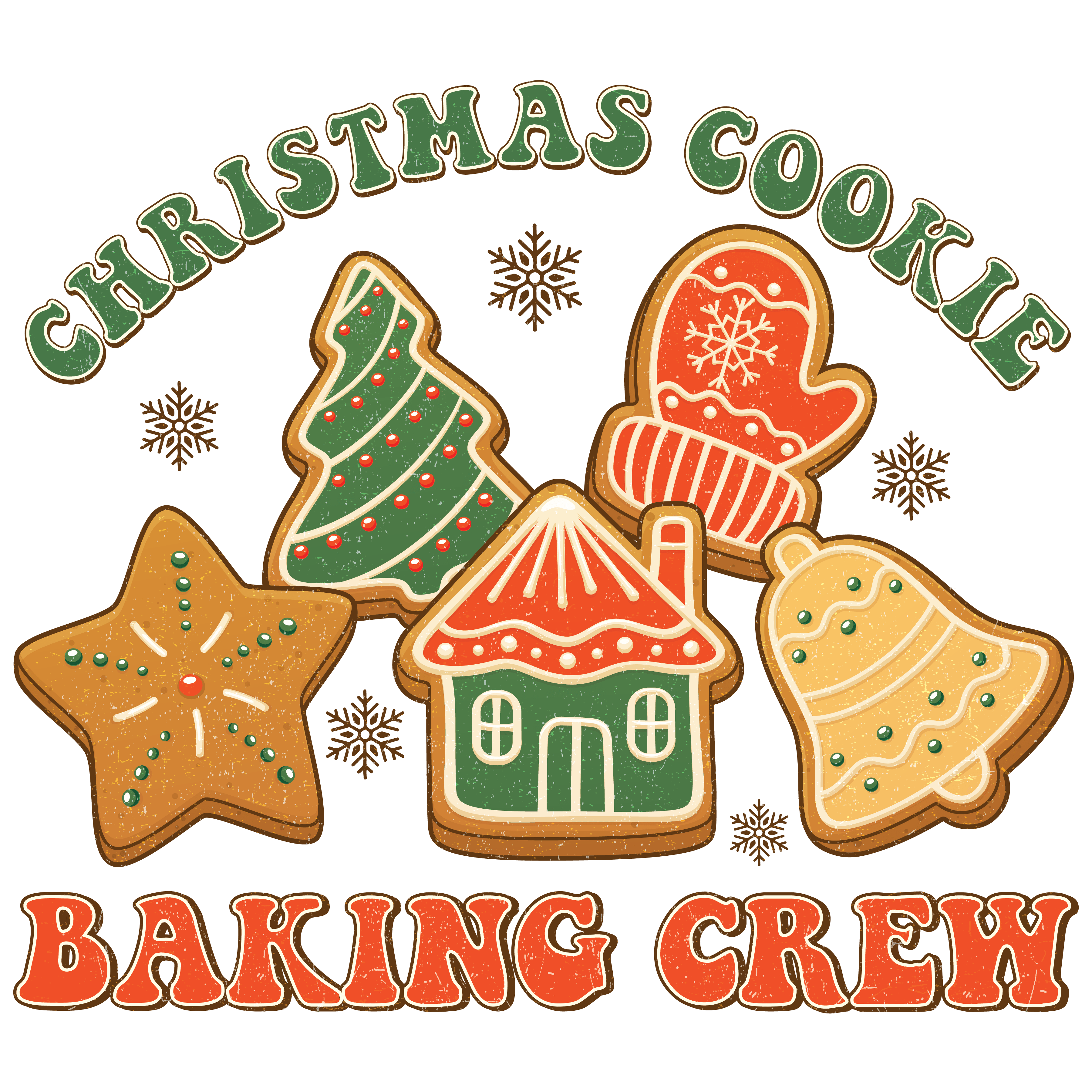 Christmas Cookie Baking Crew Design | DTF Jersey