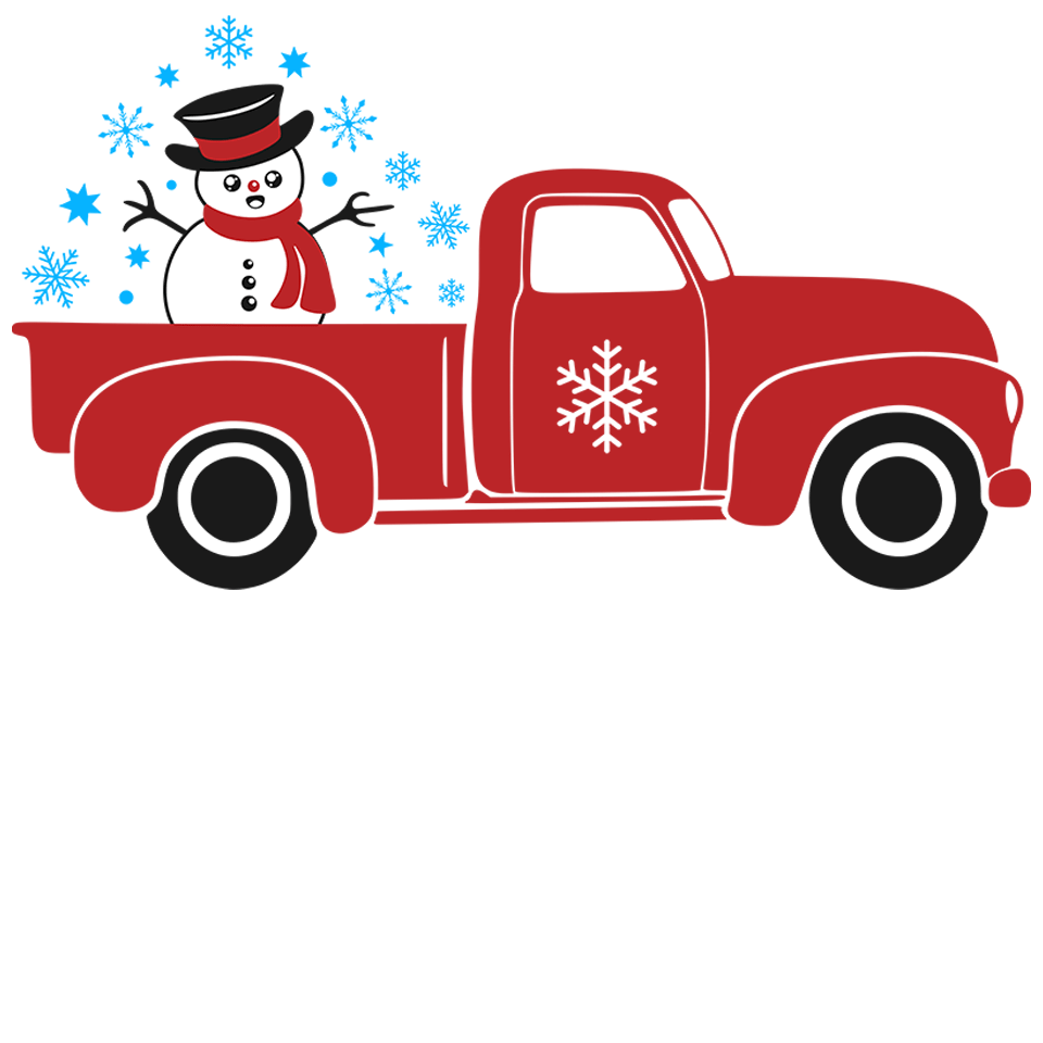Christmas Truck Design DTF-Ready to Press (V1) | DTF Jersey