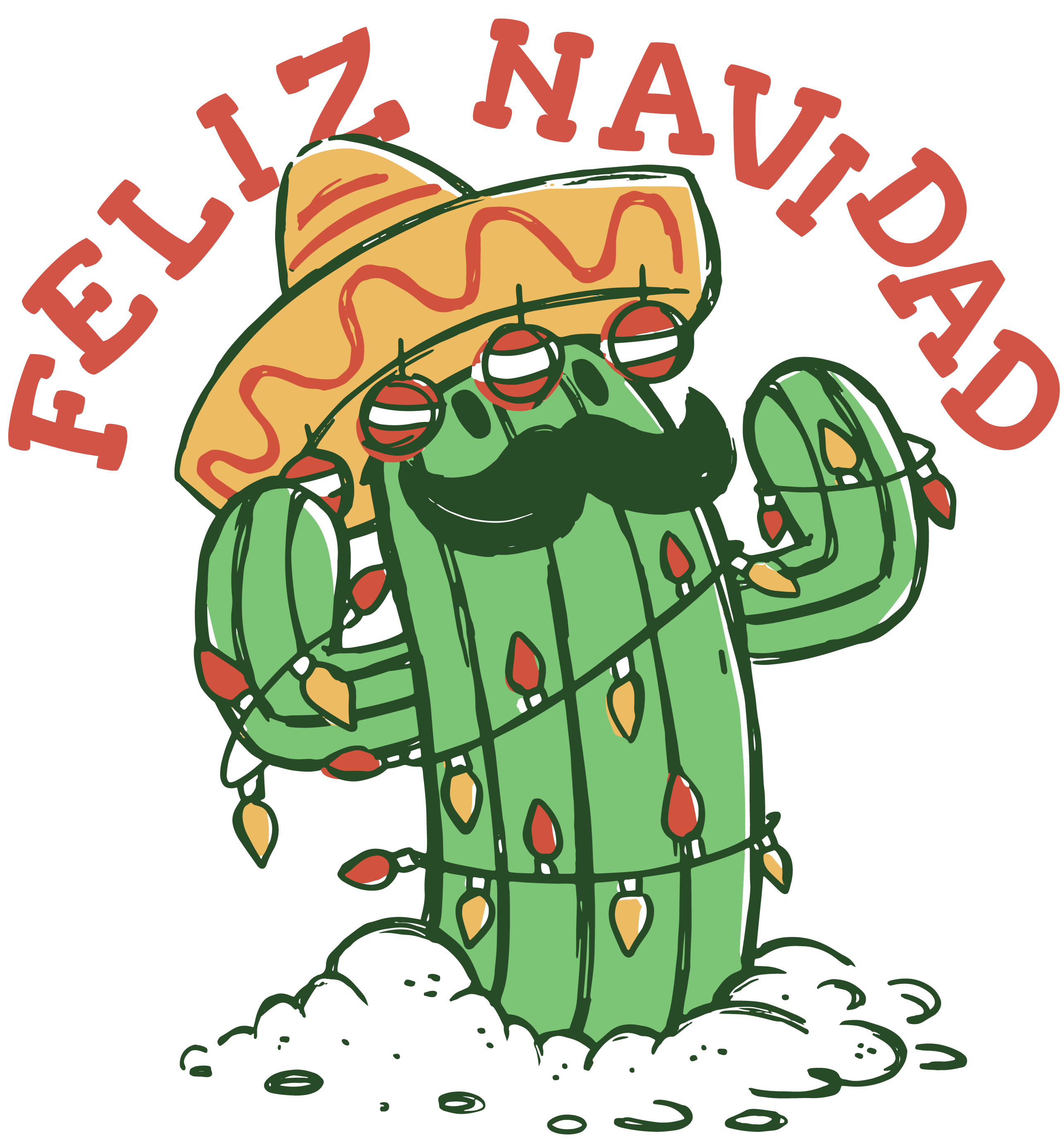 Feliz Navidad Christmas Design - DTF Ready To Press