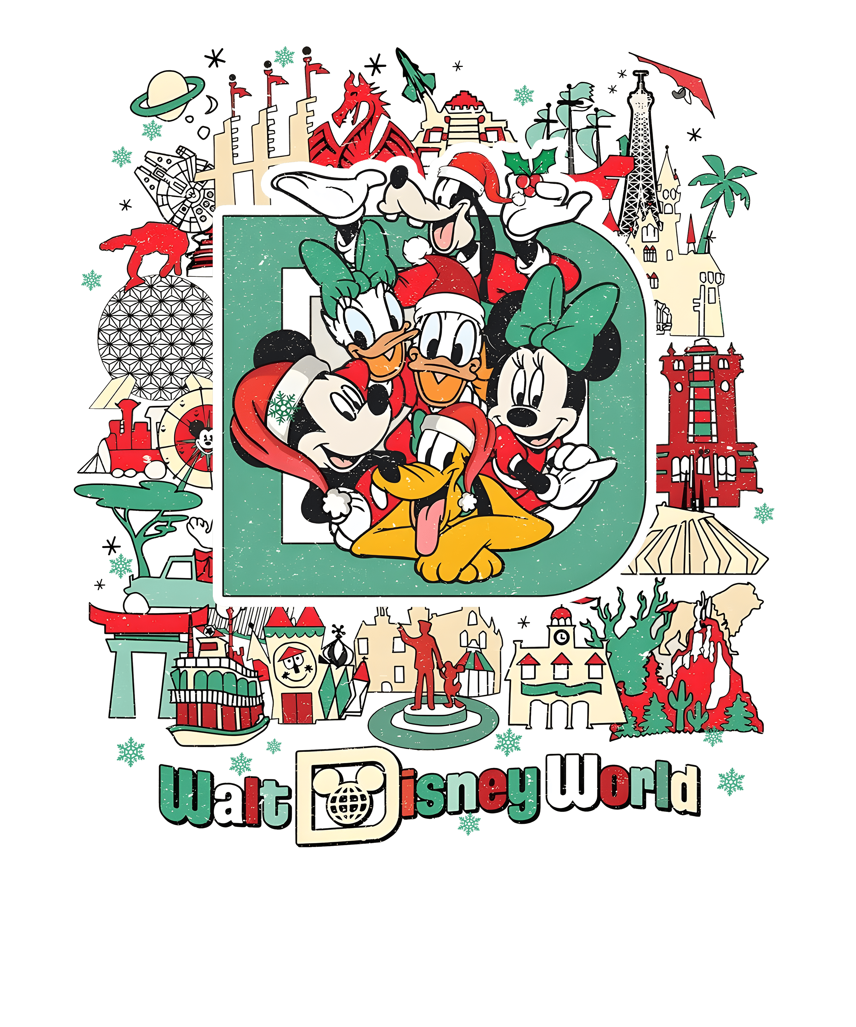 Walt Disney World Christmas Design | DTF Jersey