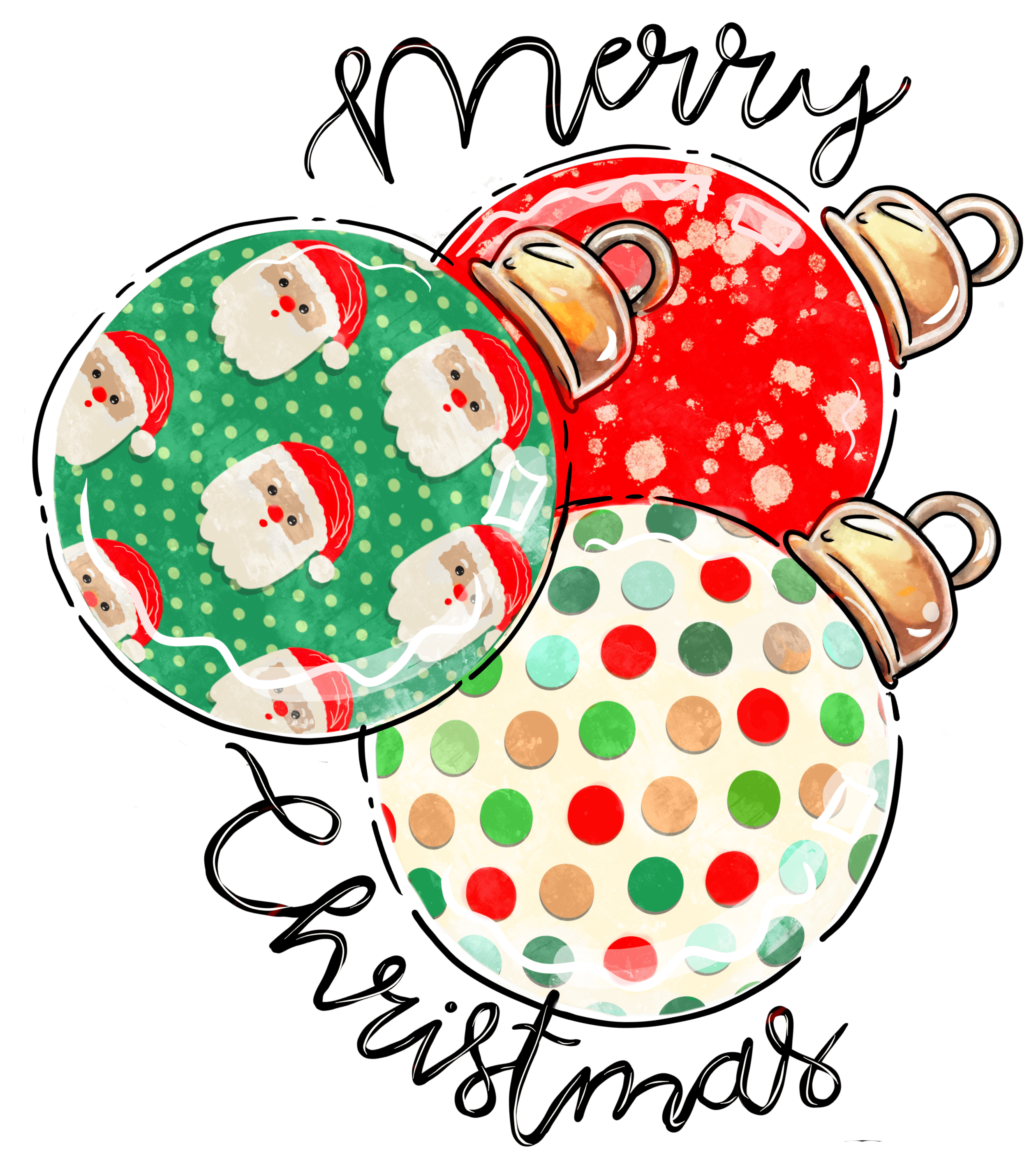 Merry Christmas DTF Design - Ready to Press V20 | DTF Jersey