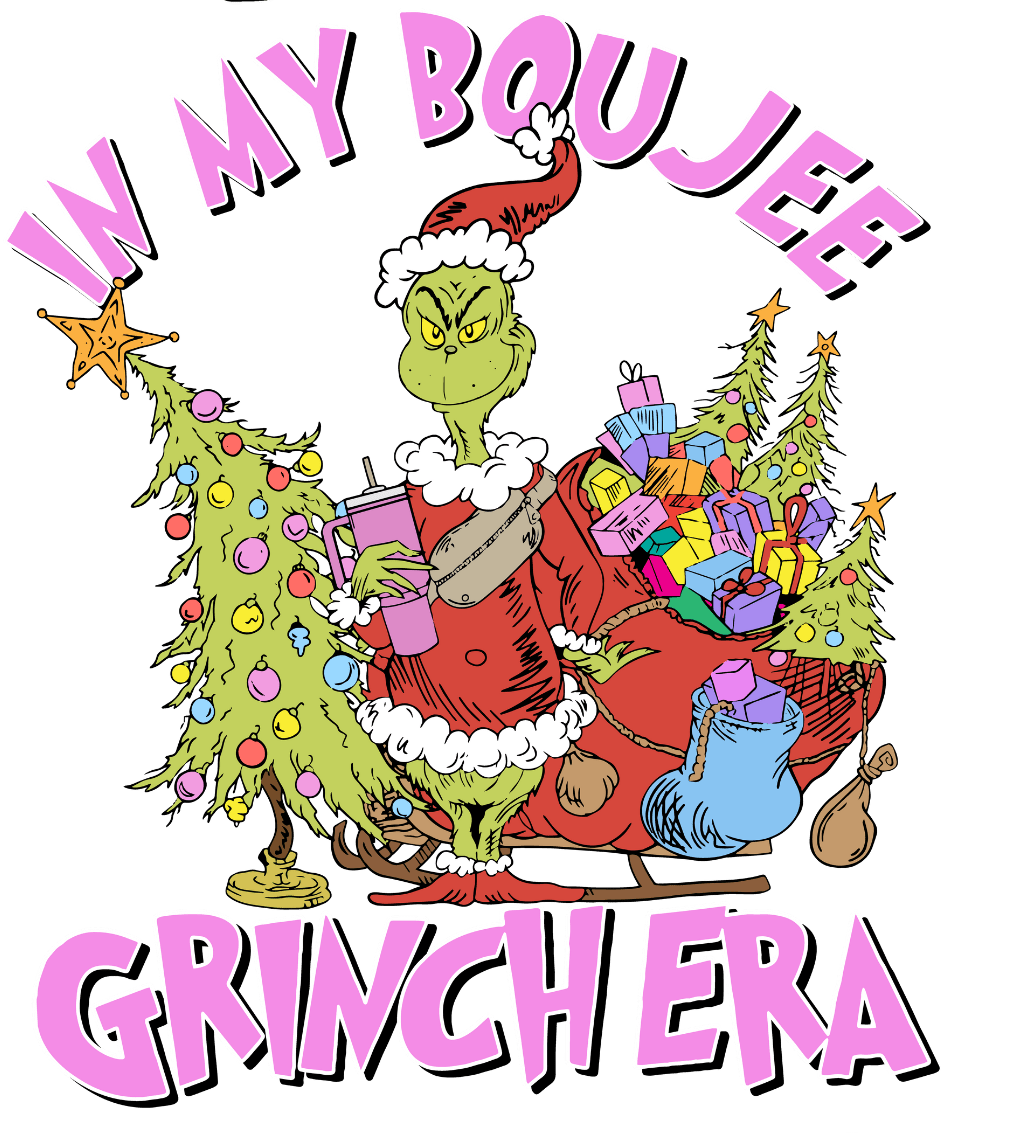 Grinch Era Christmas Design - DTF Ready To Press