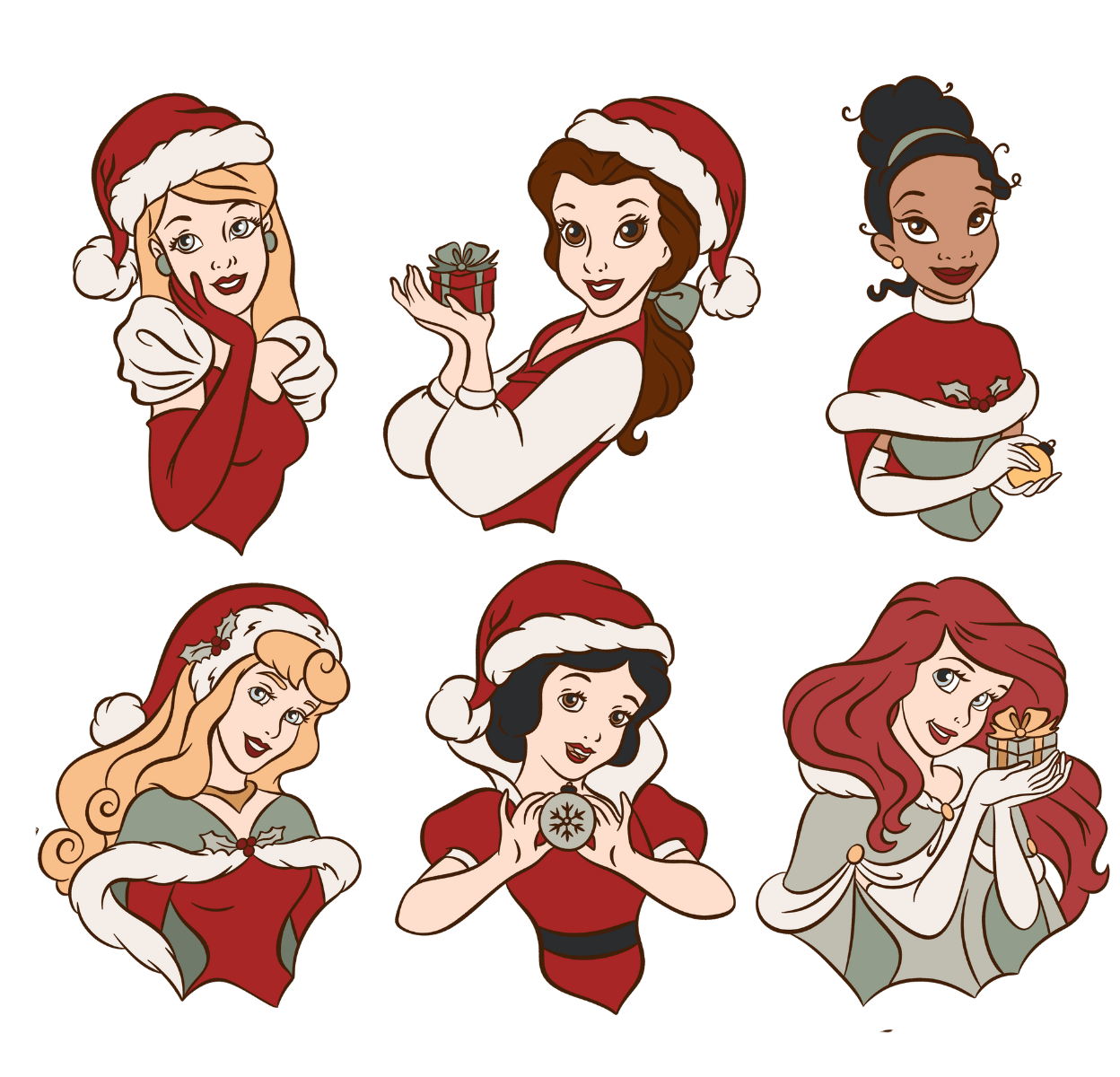 Princess Christmas Design DTF Ready to Press V1 | DTF Jersey
