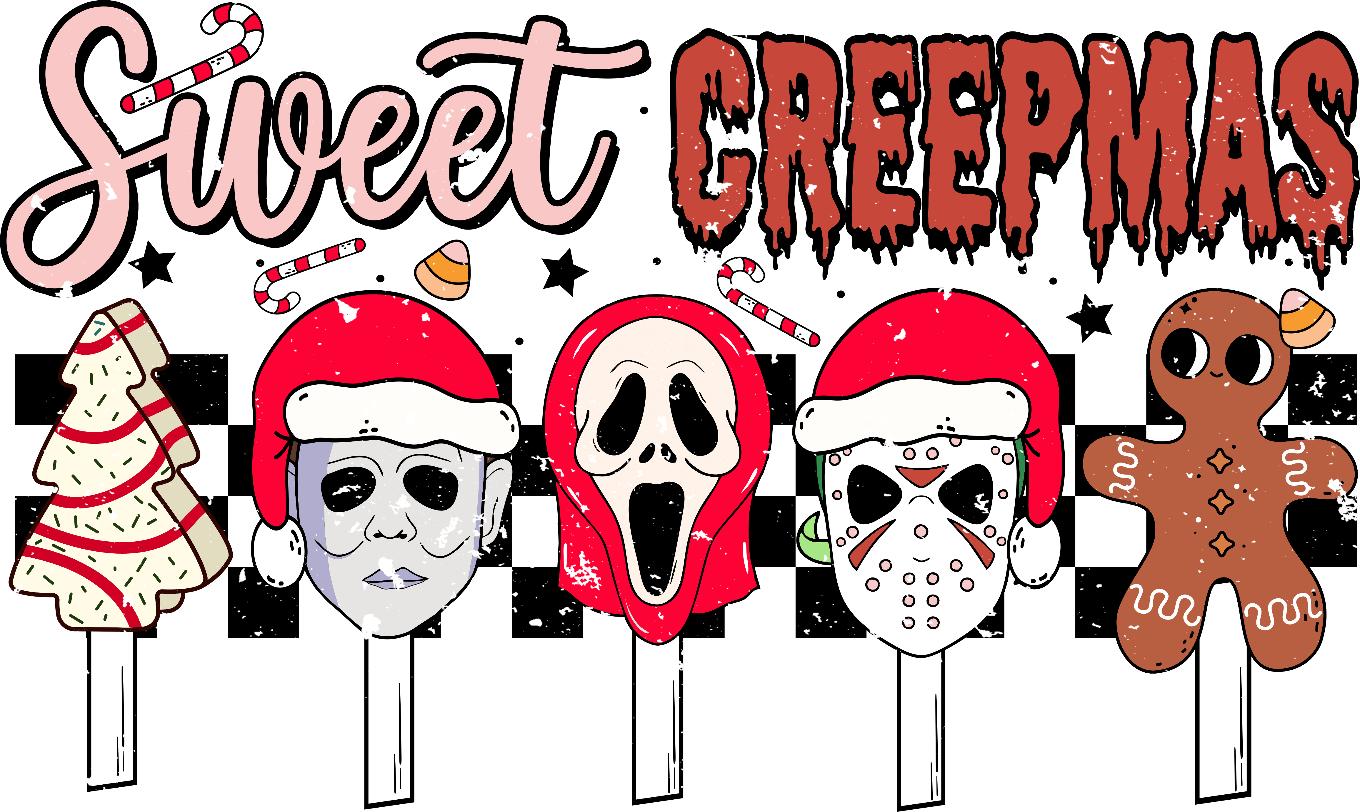 Sweet Creepmas Design - DTF Ready To Press