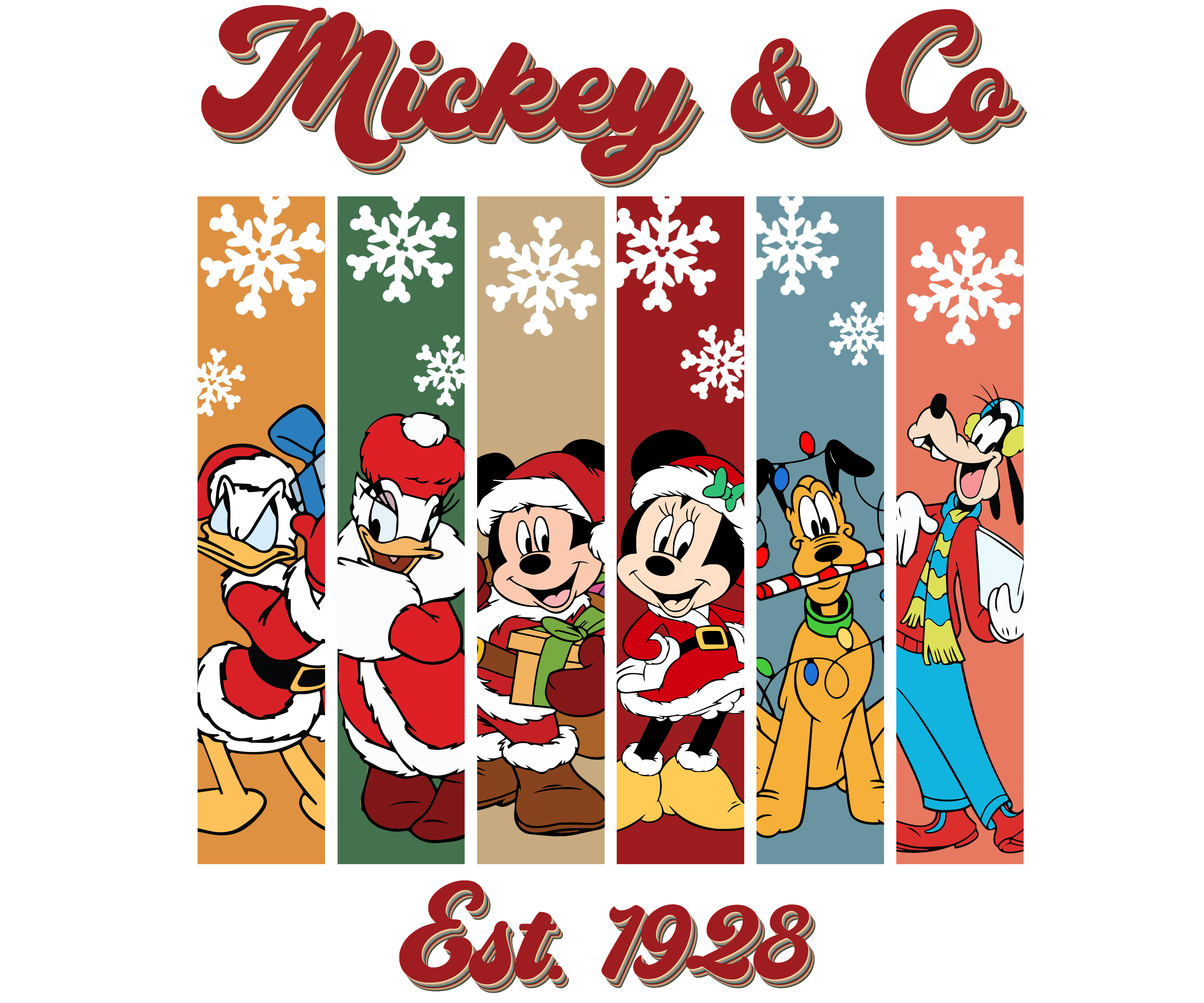 Mickey Mouse and Friends Christmas Design | DTF Jersey