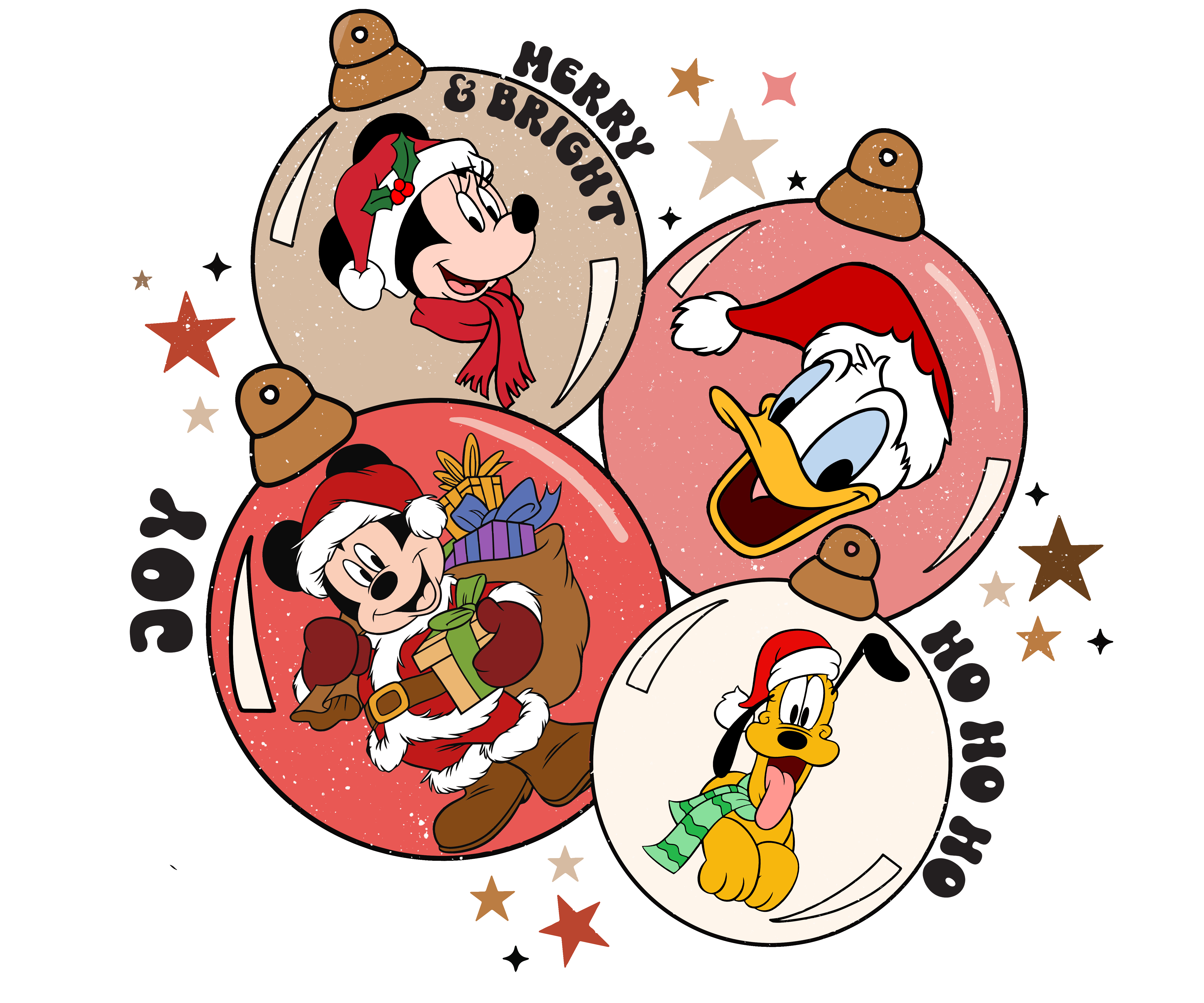 Disney Merry and Bright Christmas Design | DTF Jersey