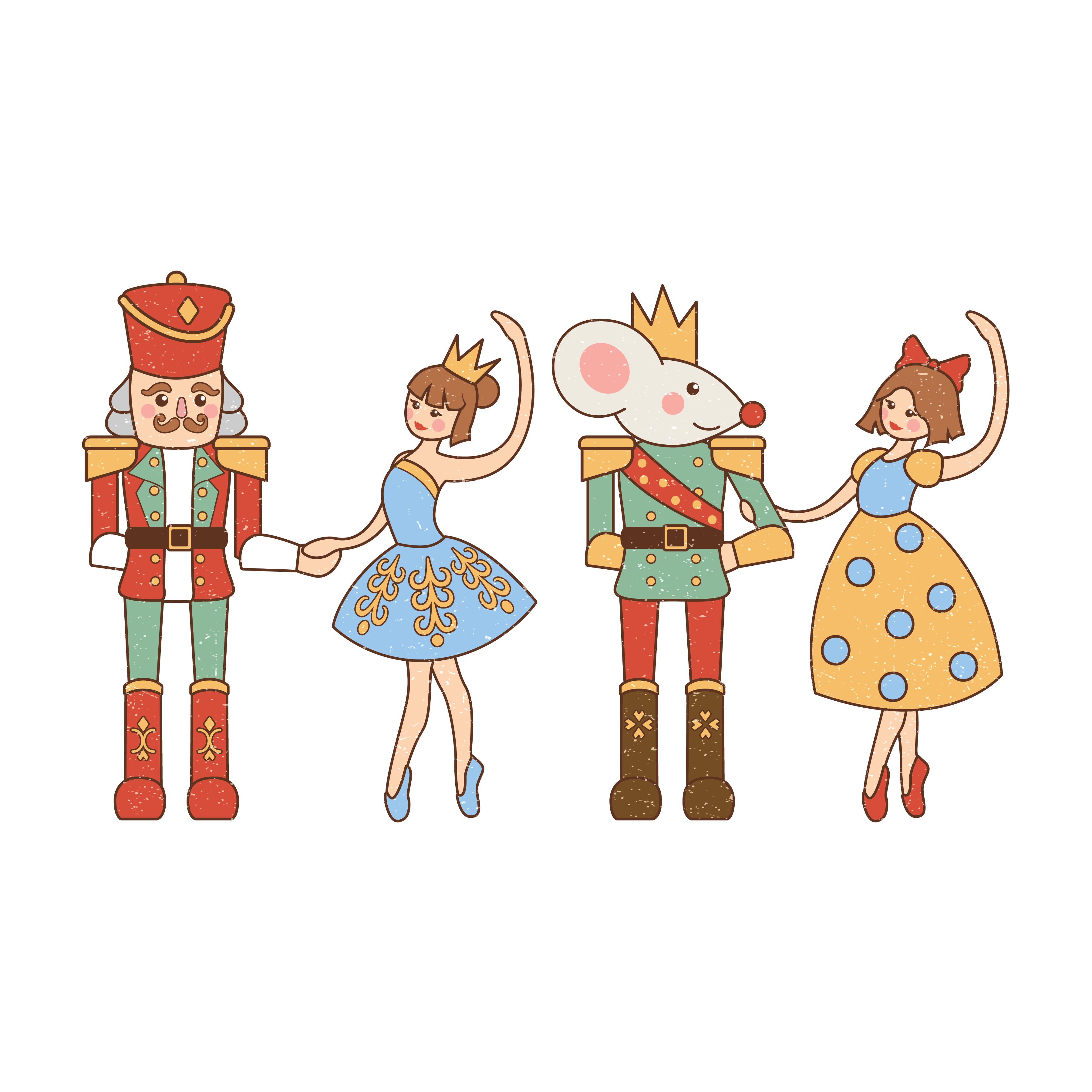 Nutcracker Ballet Christmas Design | DTF Jersey