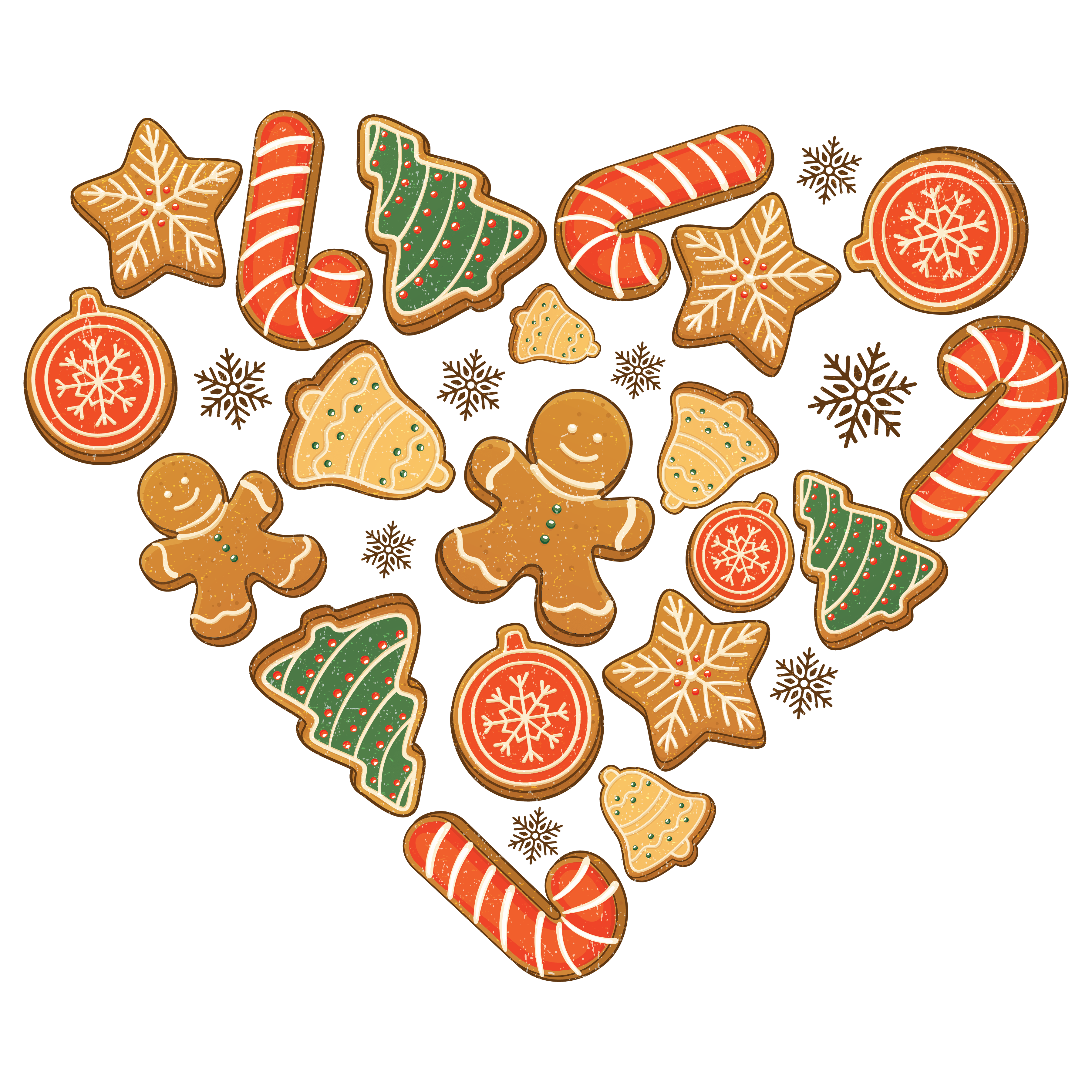 Christmas Gingerbread Heart Design | DTF Jersey