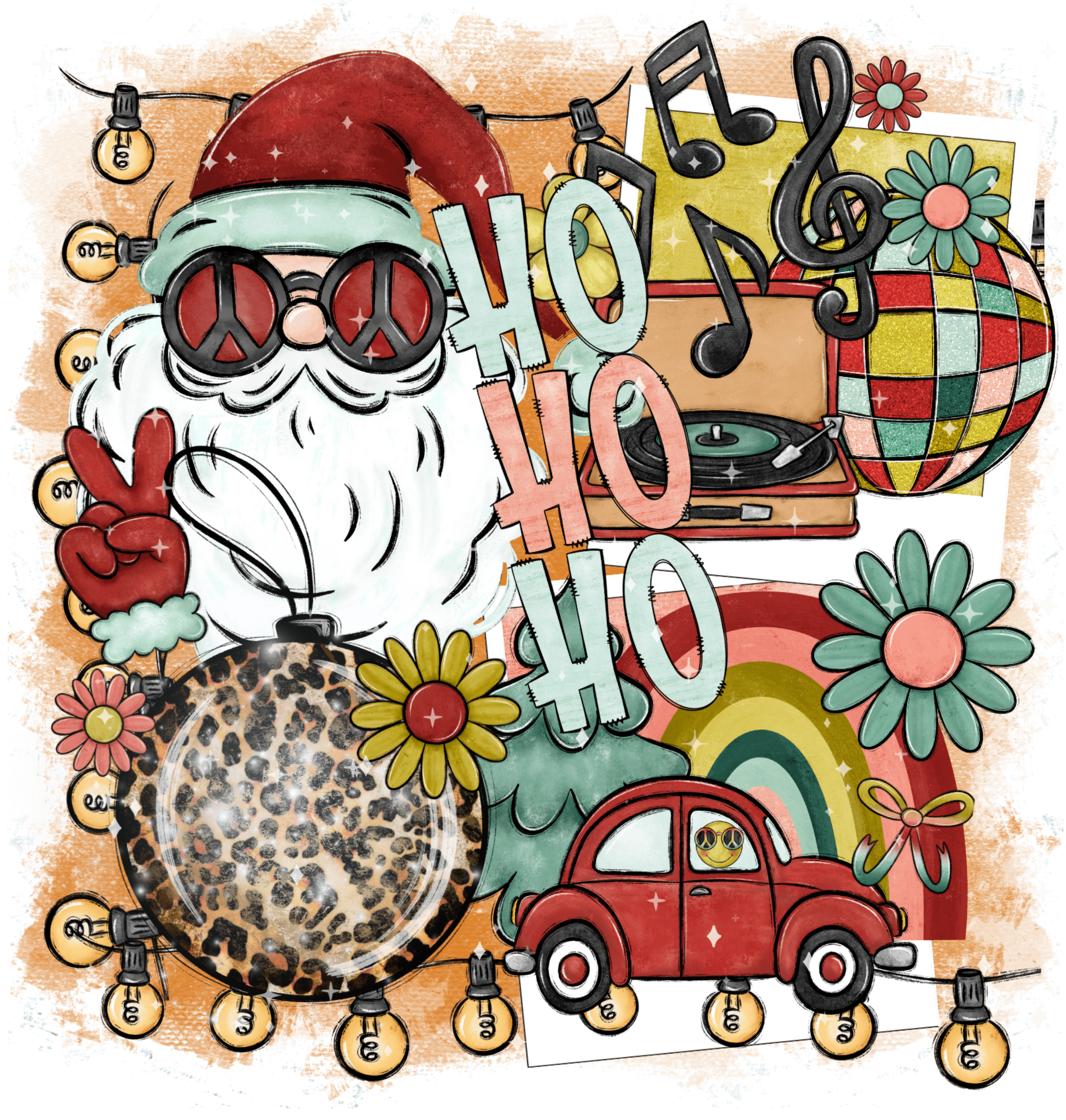 Ho Ho Ho Christmas Design DTF-Ready Press (V4) | DTF Jersey