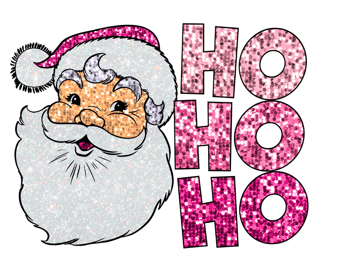 Ho Ho Ho Christmas Design DTF-Ready Press (V3) | DTF Jersey