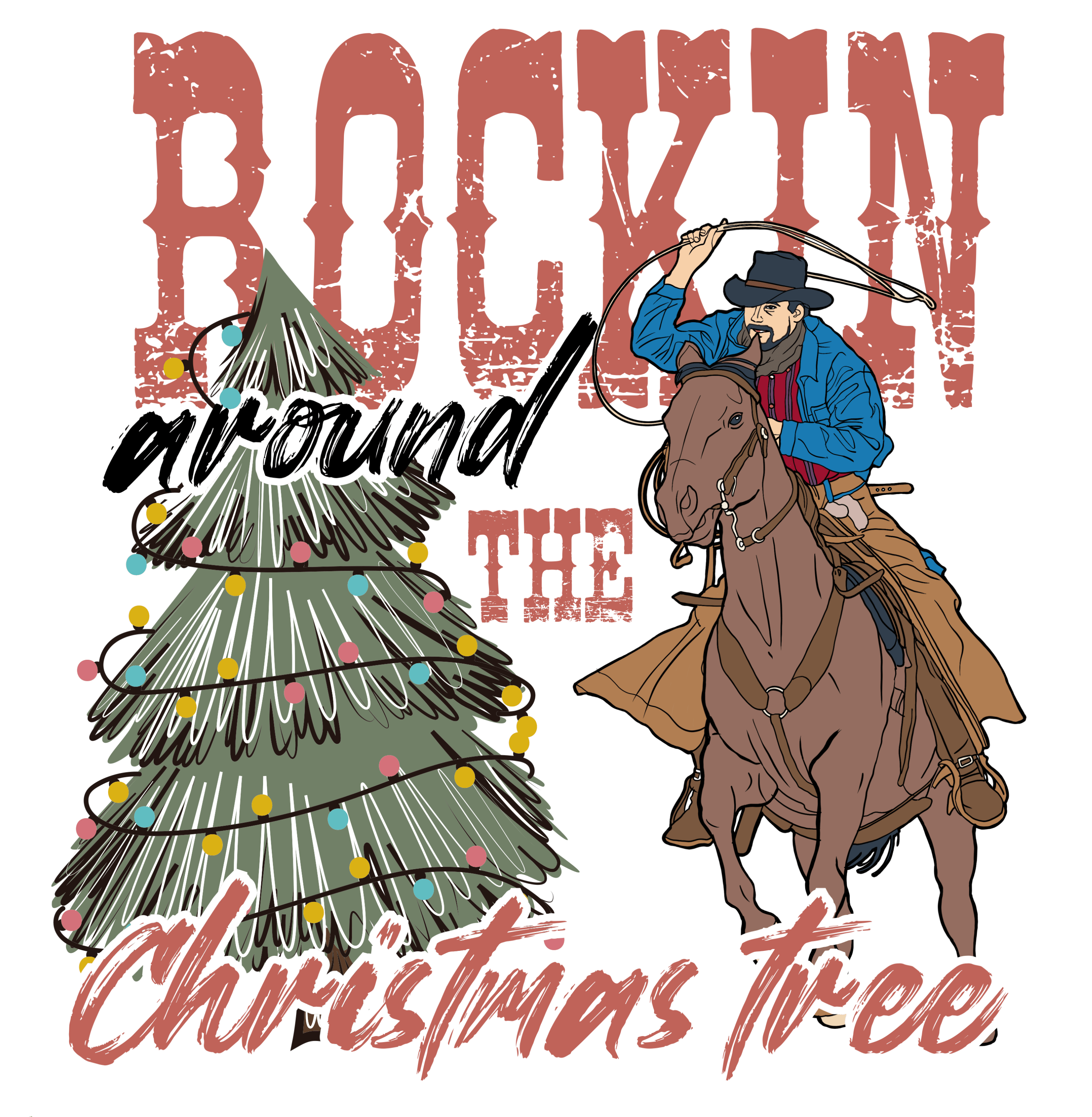 Christmas Tree Design DTF-Ready to Press (V4) | DTF Jersey