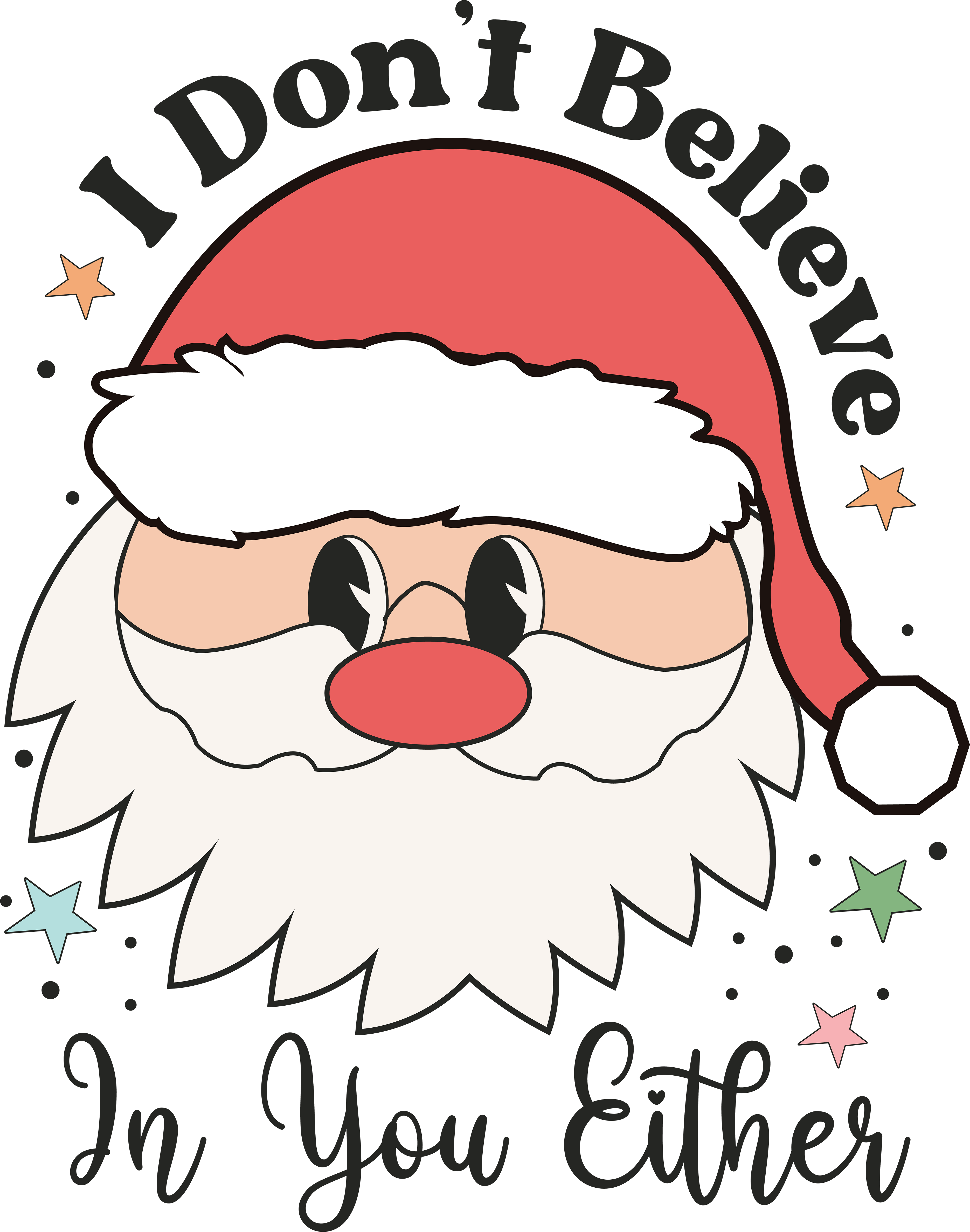 Christmas Santa Design DTF-Ready to Press (V6) | DTF Jersey