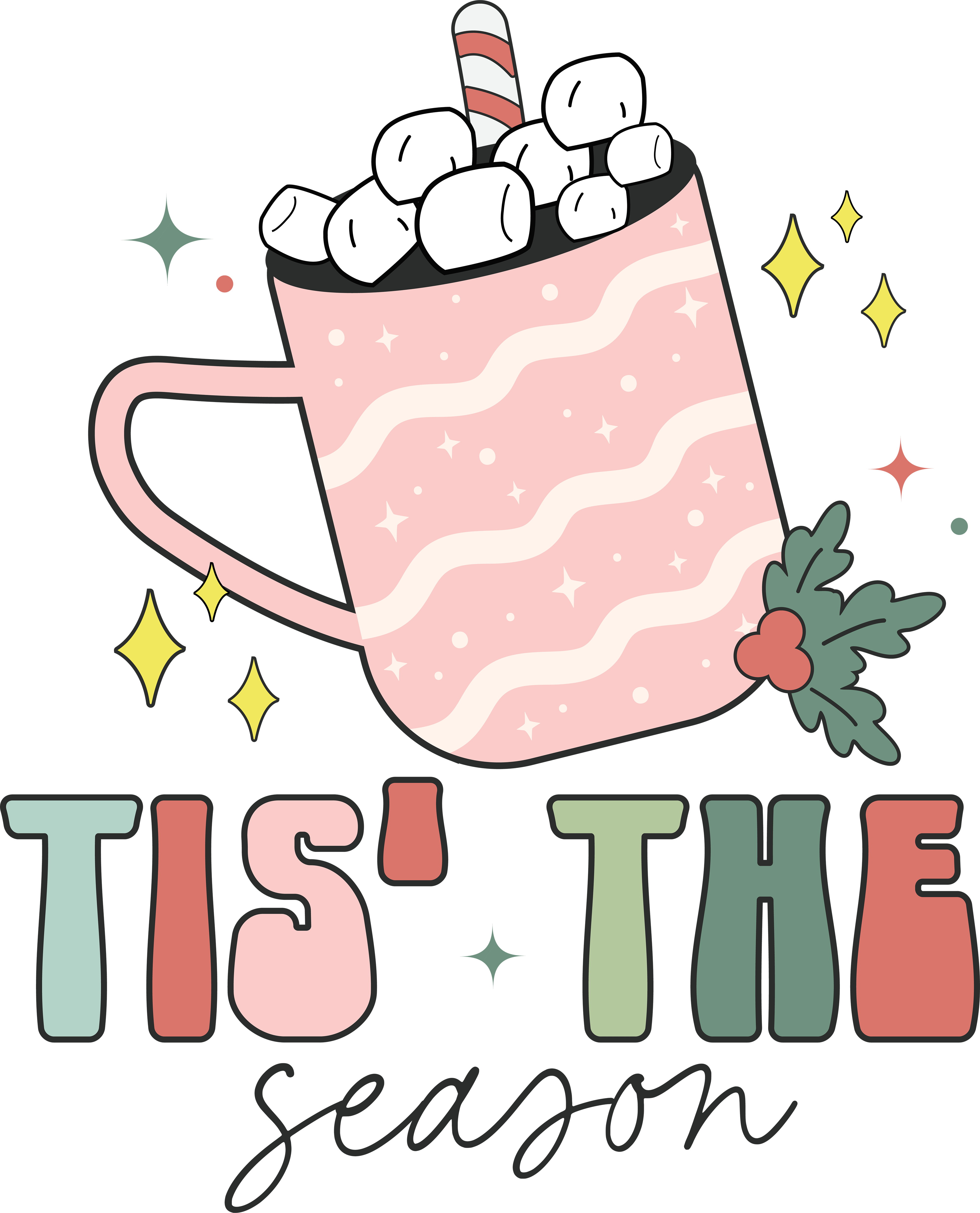 Tis the Season Christmas DTF Ready to Press V1 | DTF Jersey