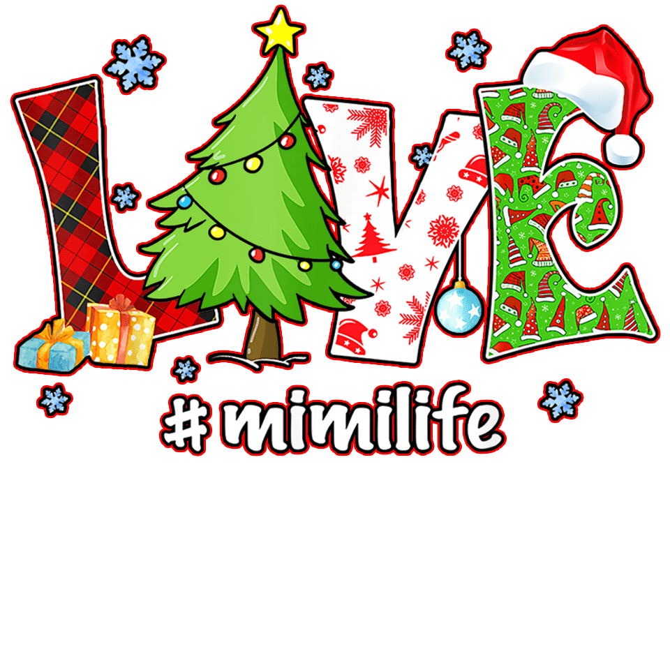 Christmas Love Design - DTF Ready To Press