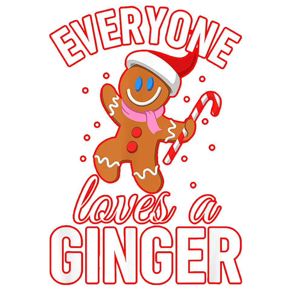 Christmas Ginger Design - DTF Ready To Press