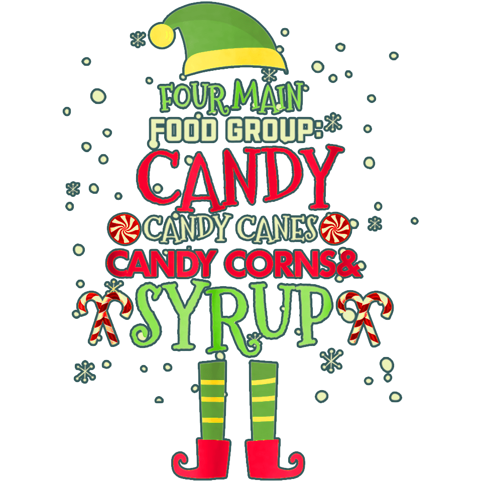 Christmas Candy Design - DTF Ready To Press