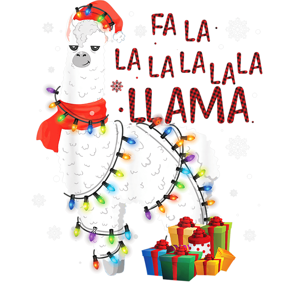 Christmas Llama Design DTF-Ready to Press | DTF Jersey