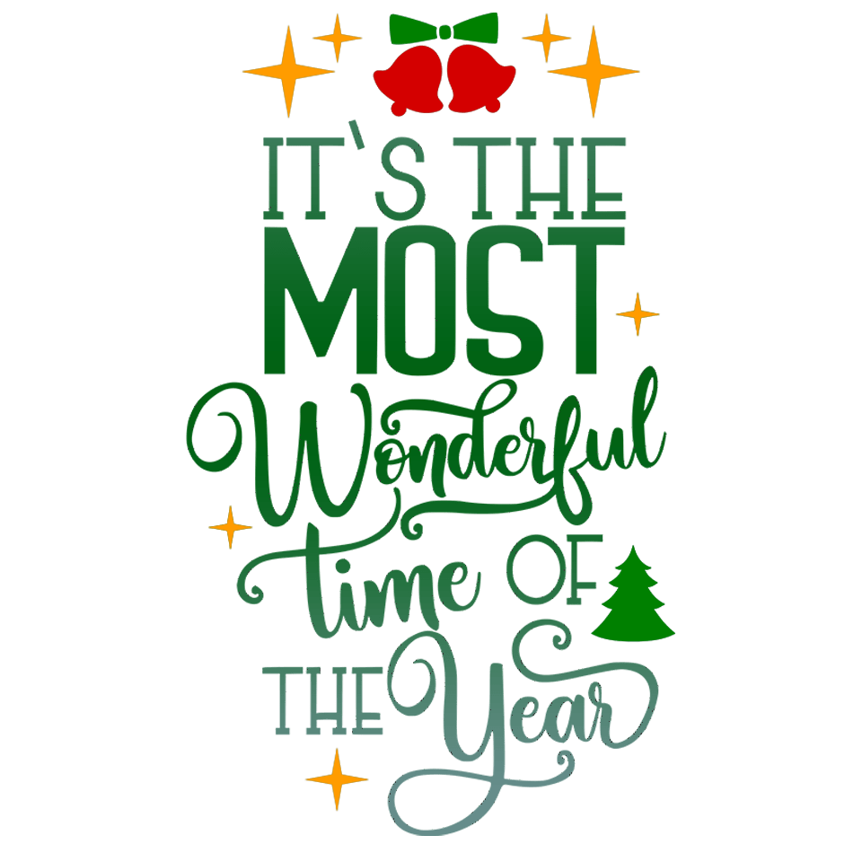 Most Wonderful Christmas Design - DTF Ready To Press