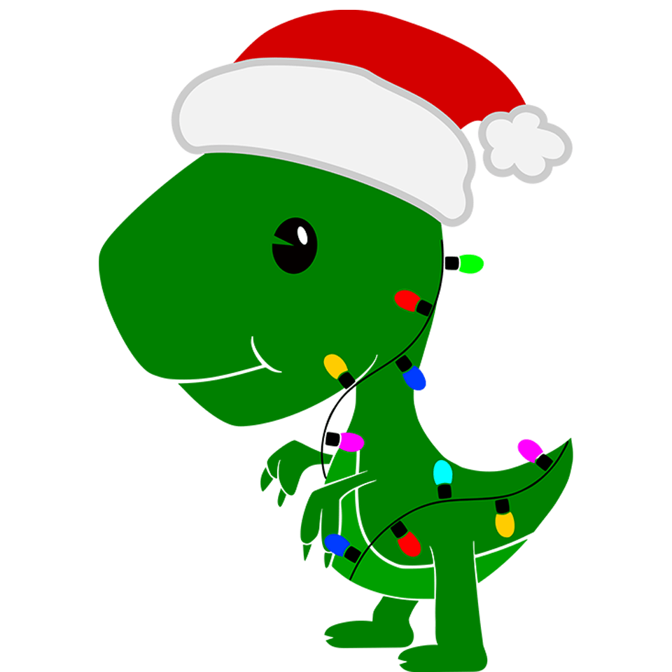 Christmas Dino Design DTF-Ready to Press | DTF Jersey