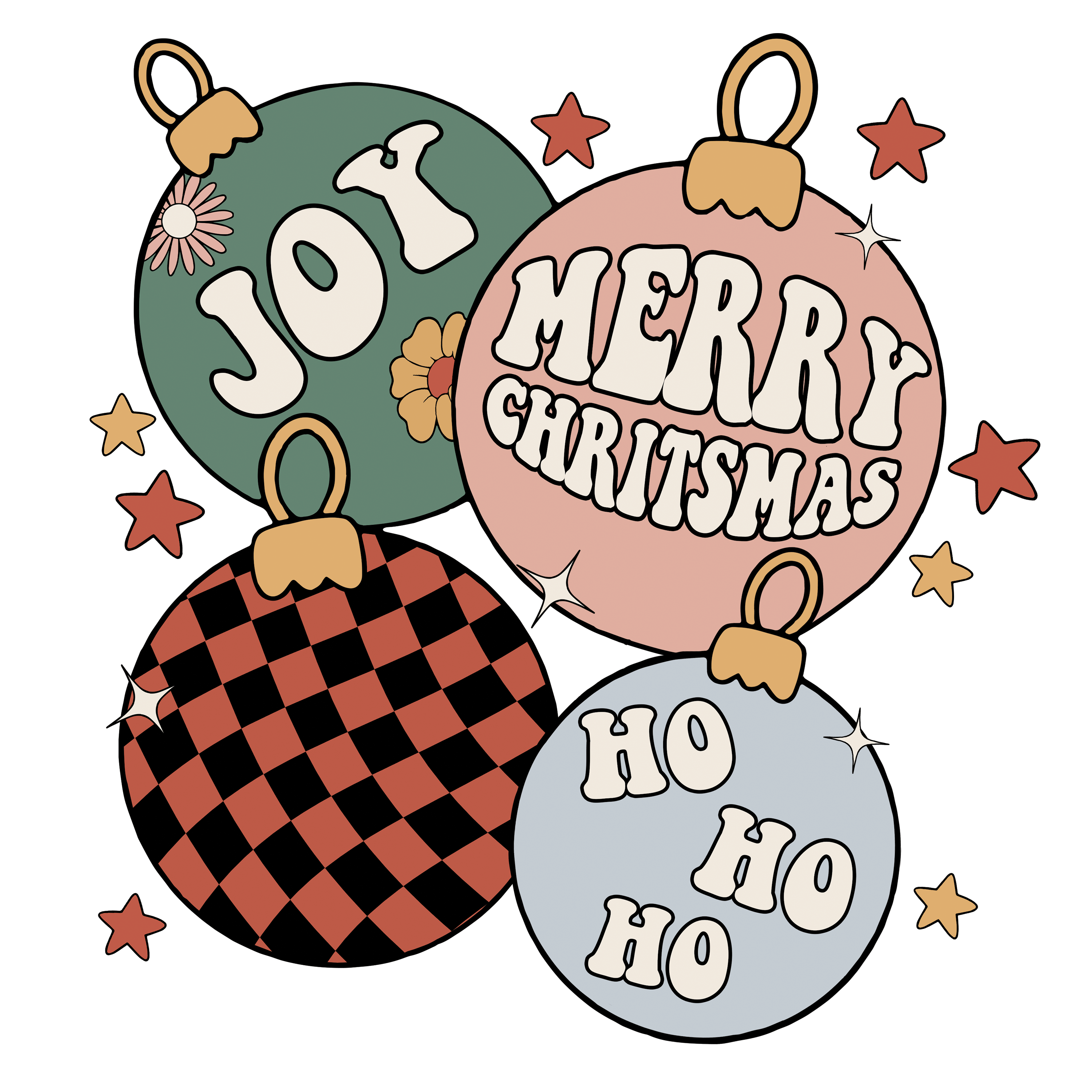 Merry Christmas DTF Design - Ready to Press V3 | DTF Jersey