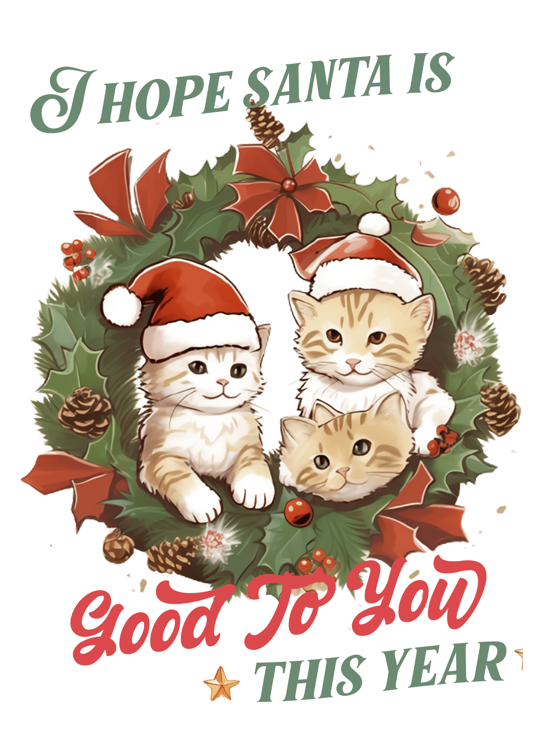I Hope Santa Is Good to You Design | DTF Jersey
