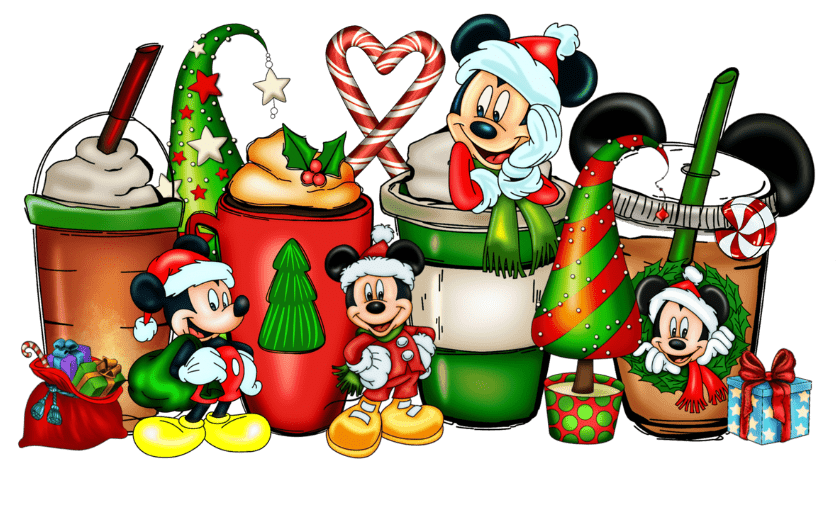Mickey Mouse Christmas Cups Design | DTF Jersey