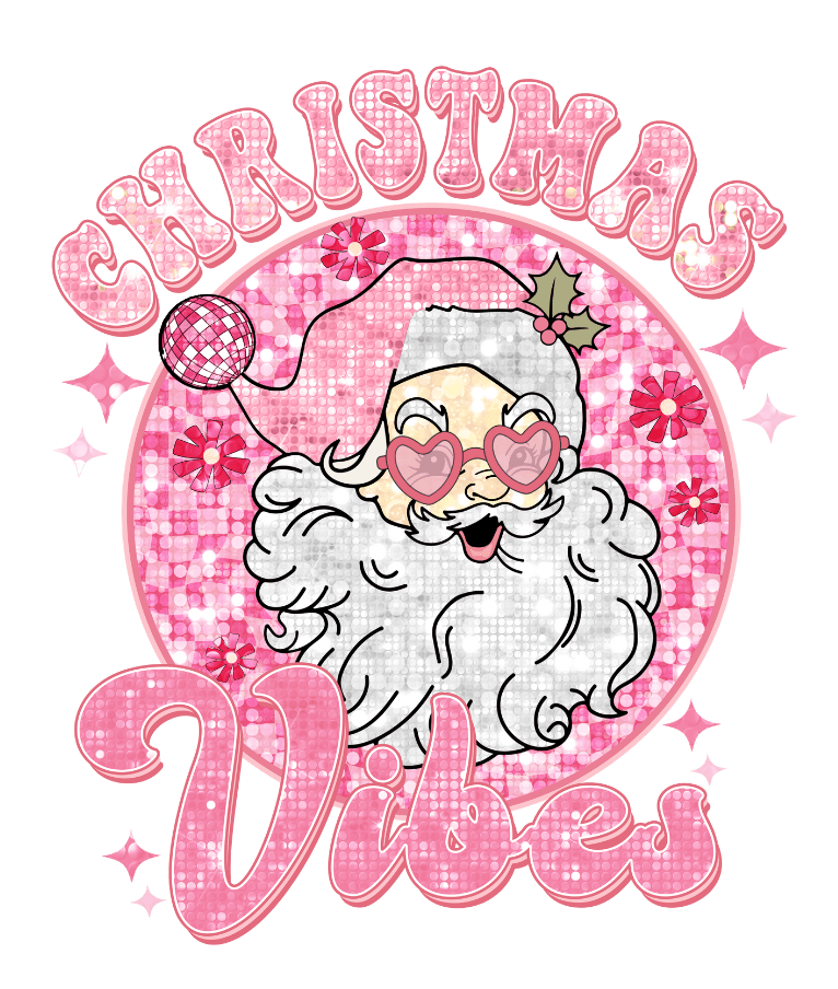 Christmas Vibes Design DTF-Ready to Press | DTF Jersey