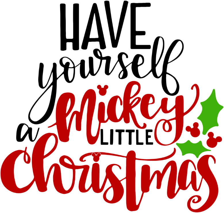 Little Mickey Christmas Design - DTF Ready To Press