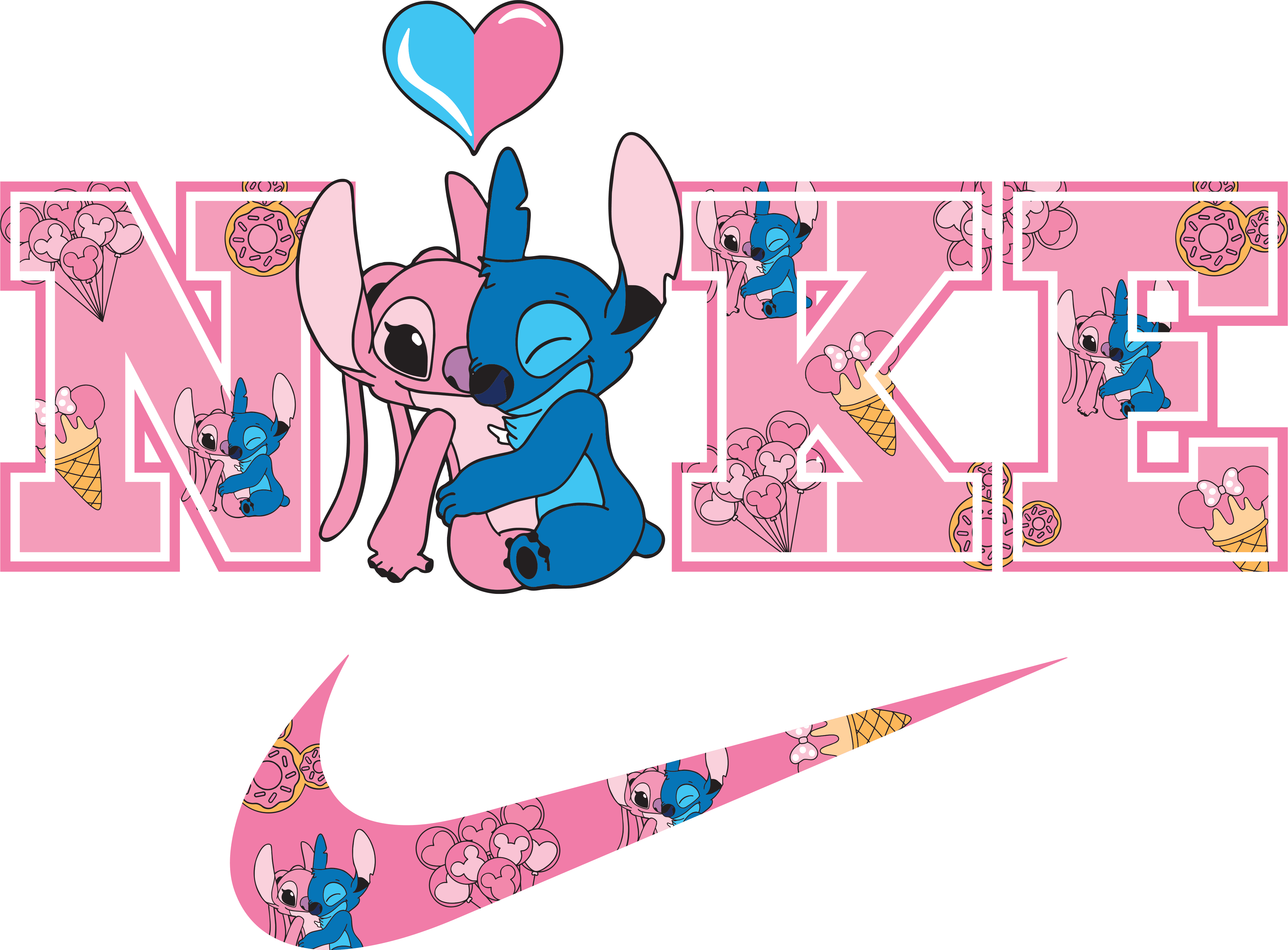 Nike Valentine's Design - DTF Ready To Press