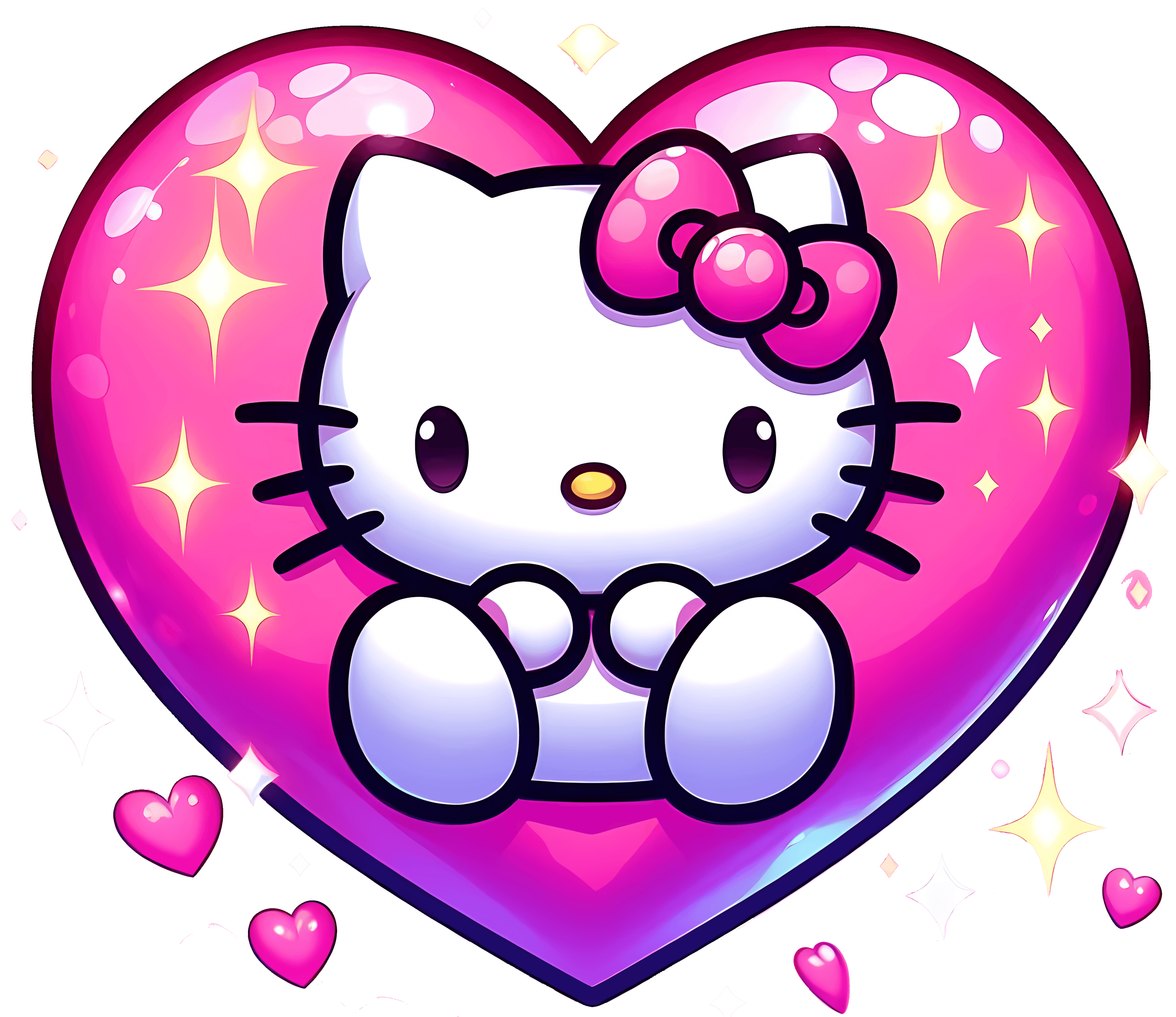 Hello Kity Valentine's Design - DTF Ready To Press