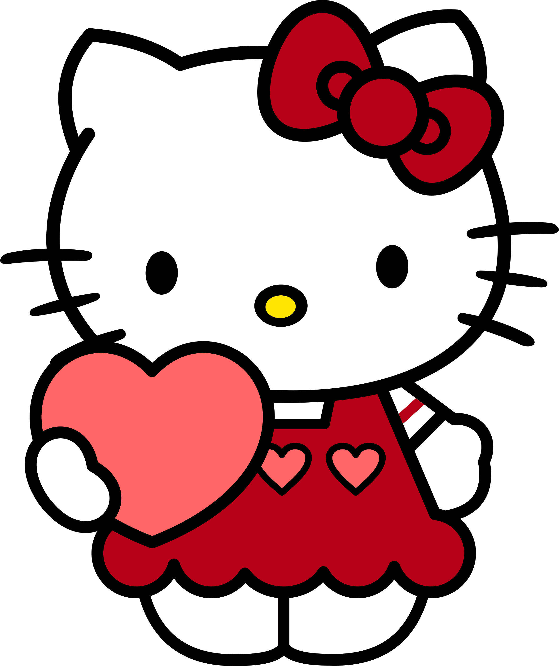 Hello Kity Valentine's Design - DTF Ready To Press