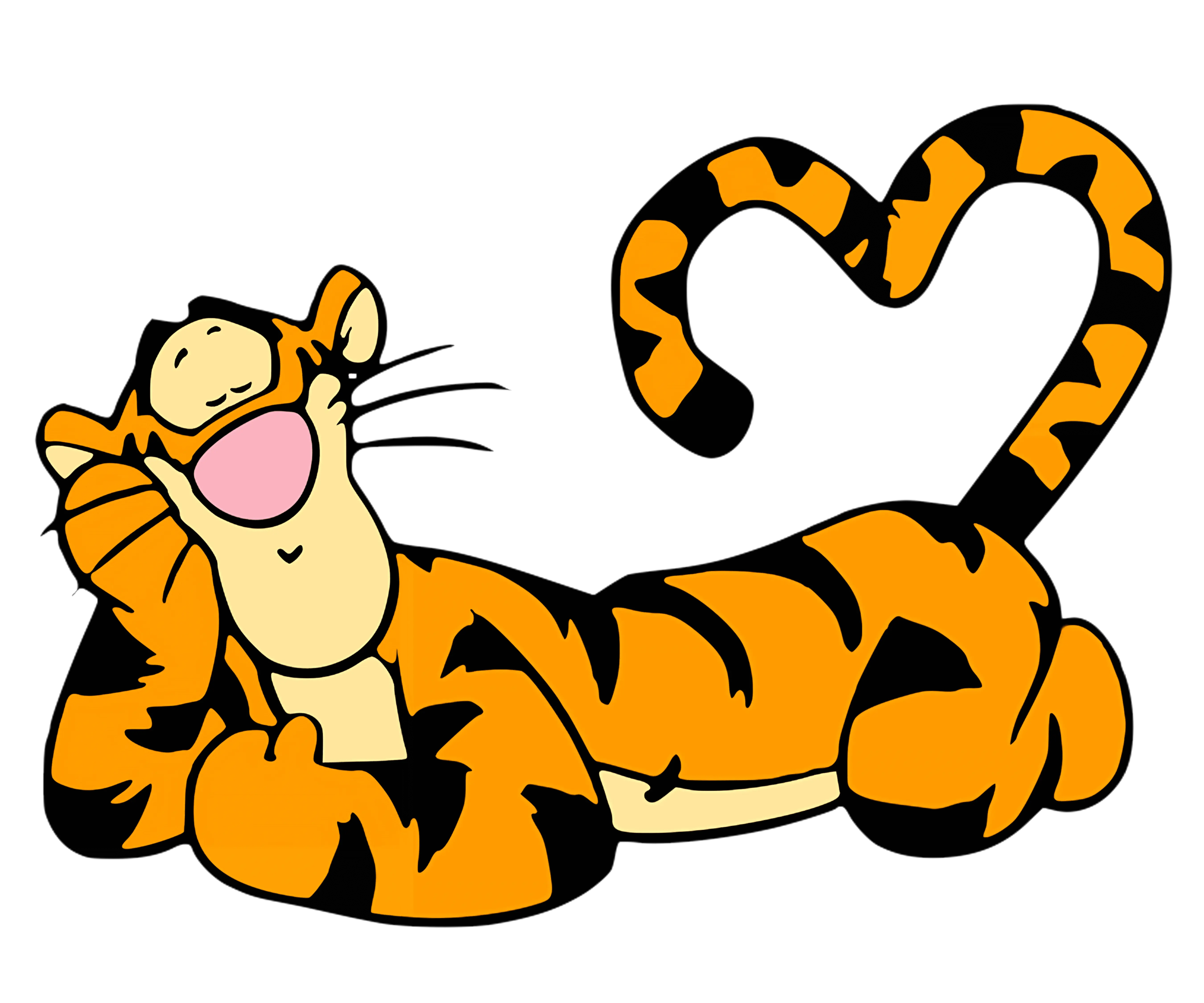 Tiger Valentine's Design - DTF Ready To Press - DTF Dallas 